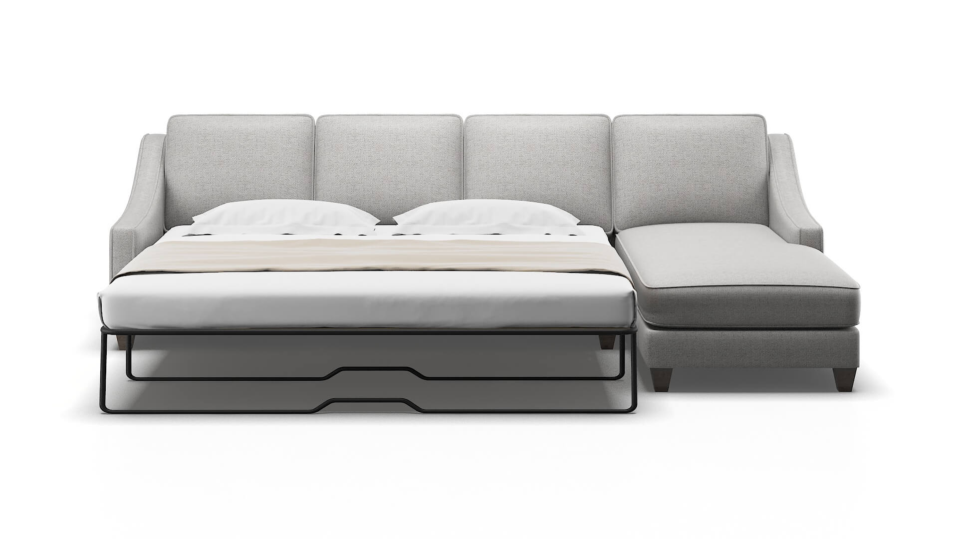 Sanda Malibu dove Panel sleeper Espresso Legs  2