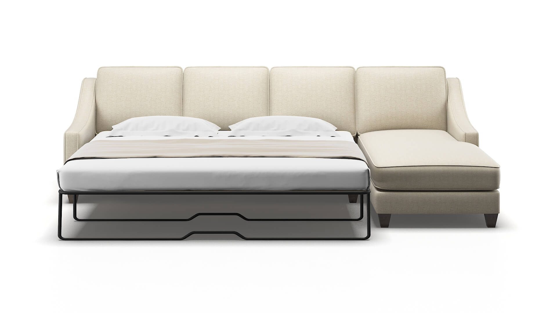 Sanda Malibu Sand Panel Sleeper Espresso legs 1