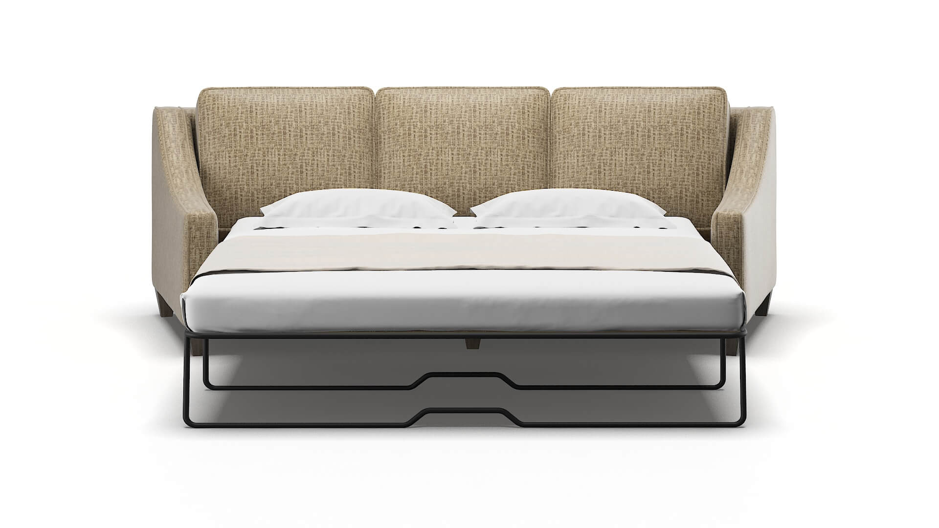 Sanda Marcy Camel Sofa Sleeper Espresso legs 1