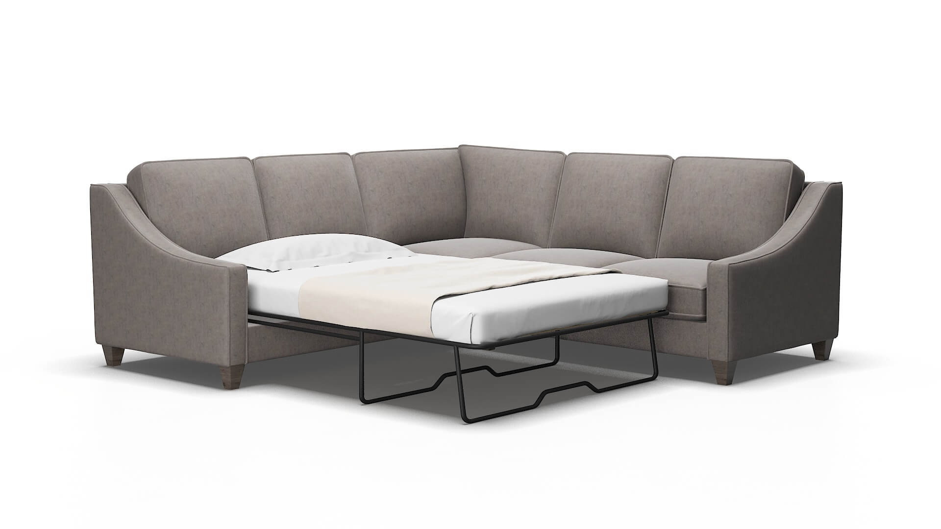 Sanda Noble otter Sectional sleeper Espresso Legs  2