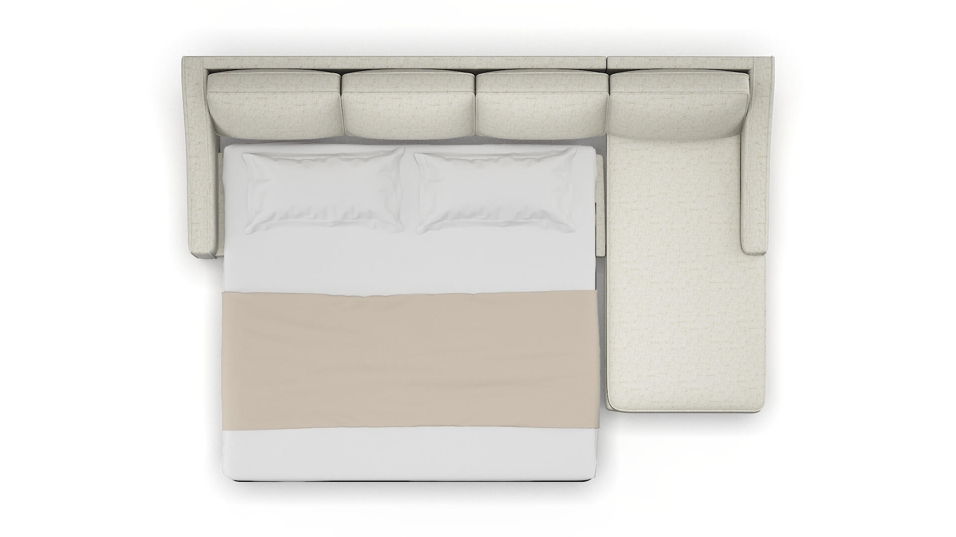 Sanda Oceanside Birch Panel Sleeper Espresso legs 3