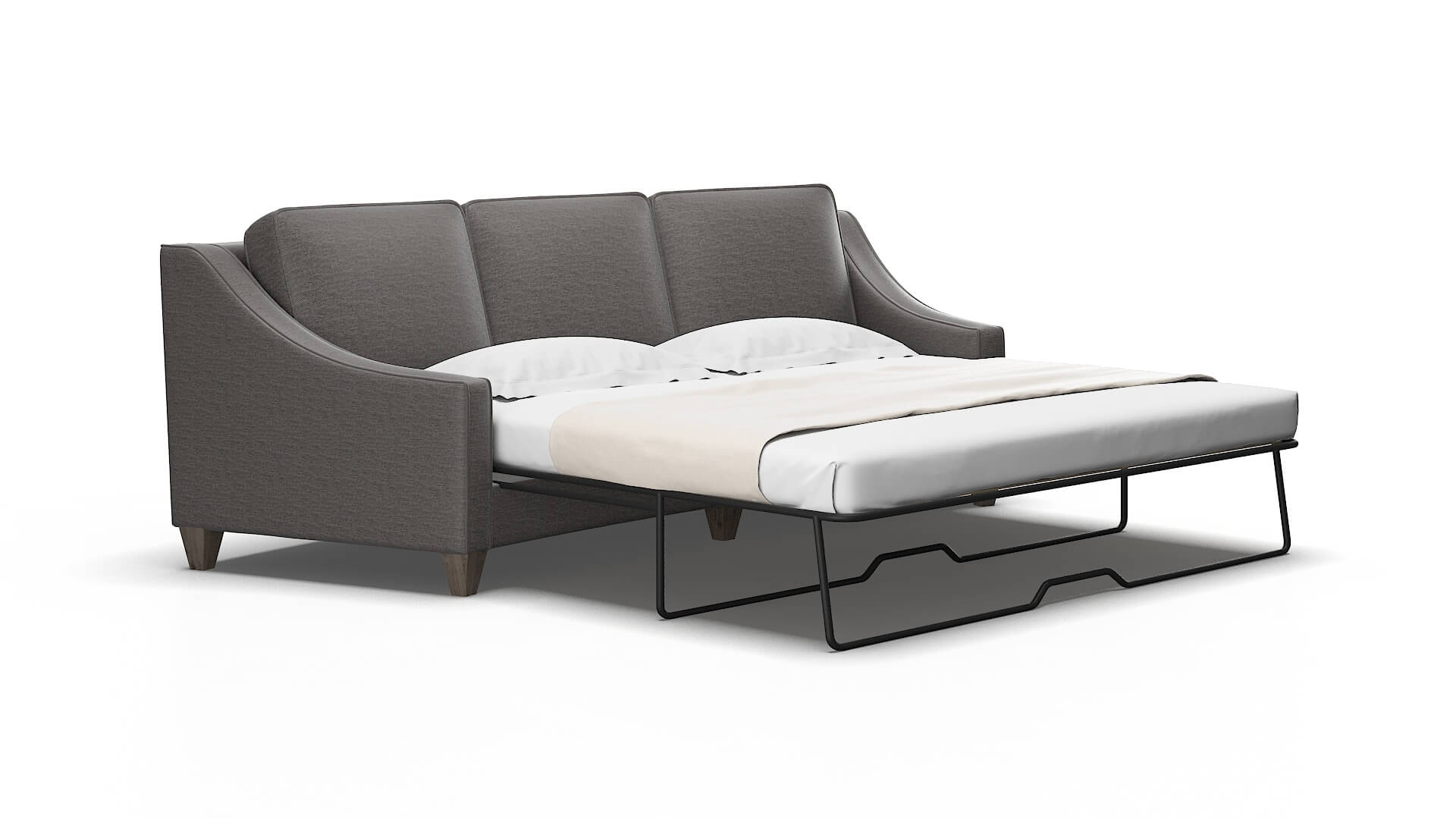 Sanda Oscar charcoal Sofa sleeper Espresso Legs  2