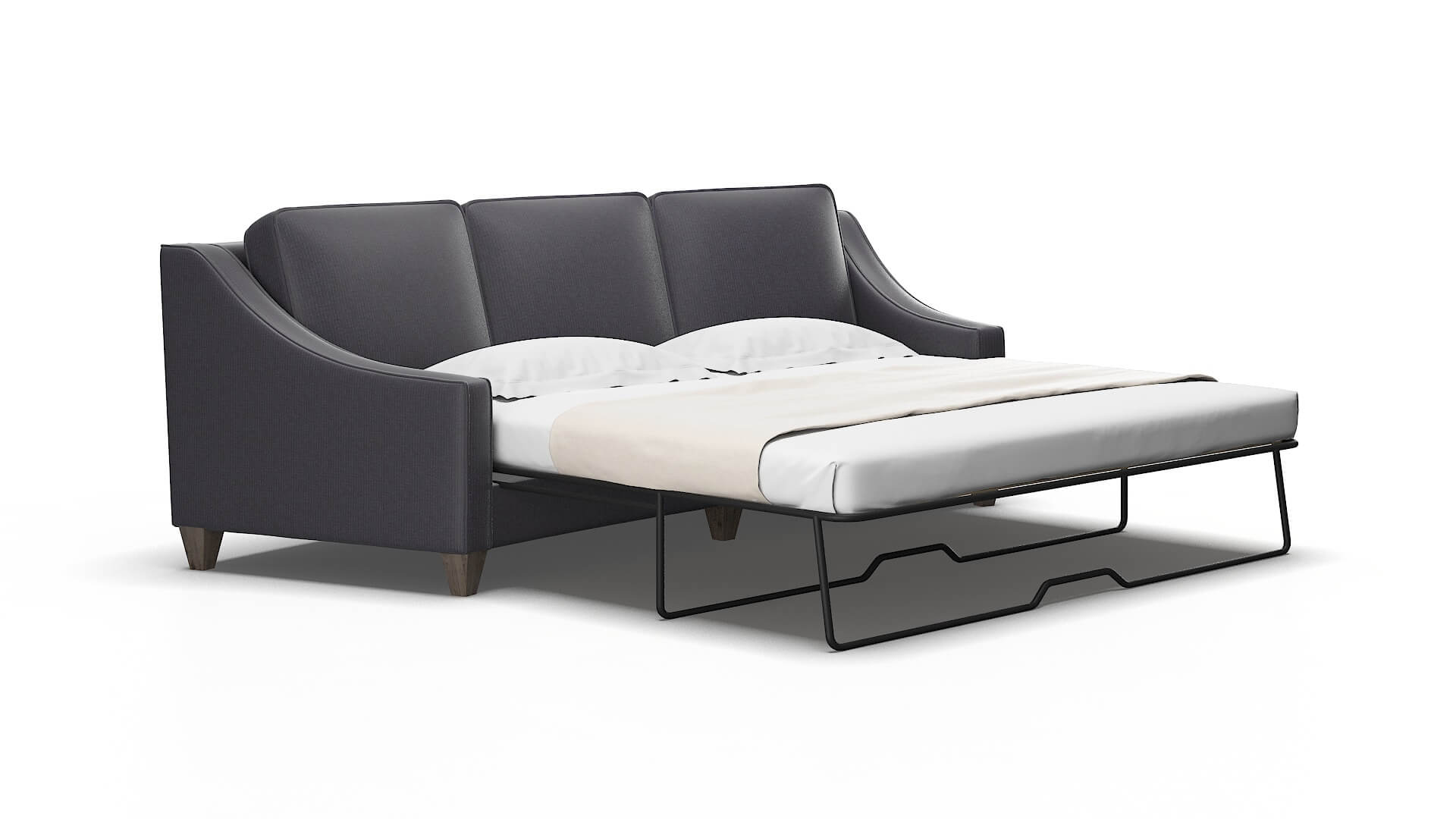 Sanda Parker charcoal Sofa sleeper Espresso Legs  2
