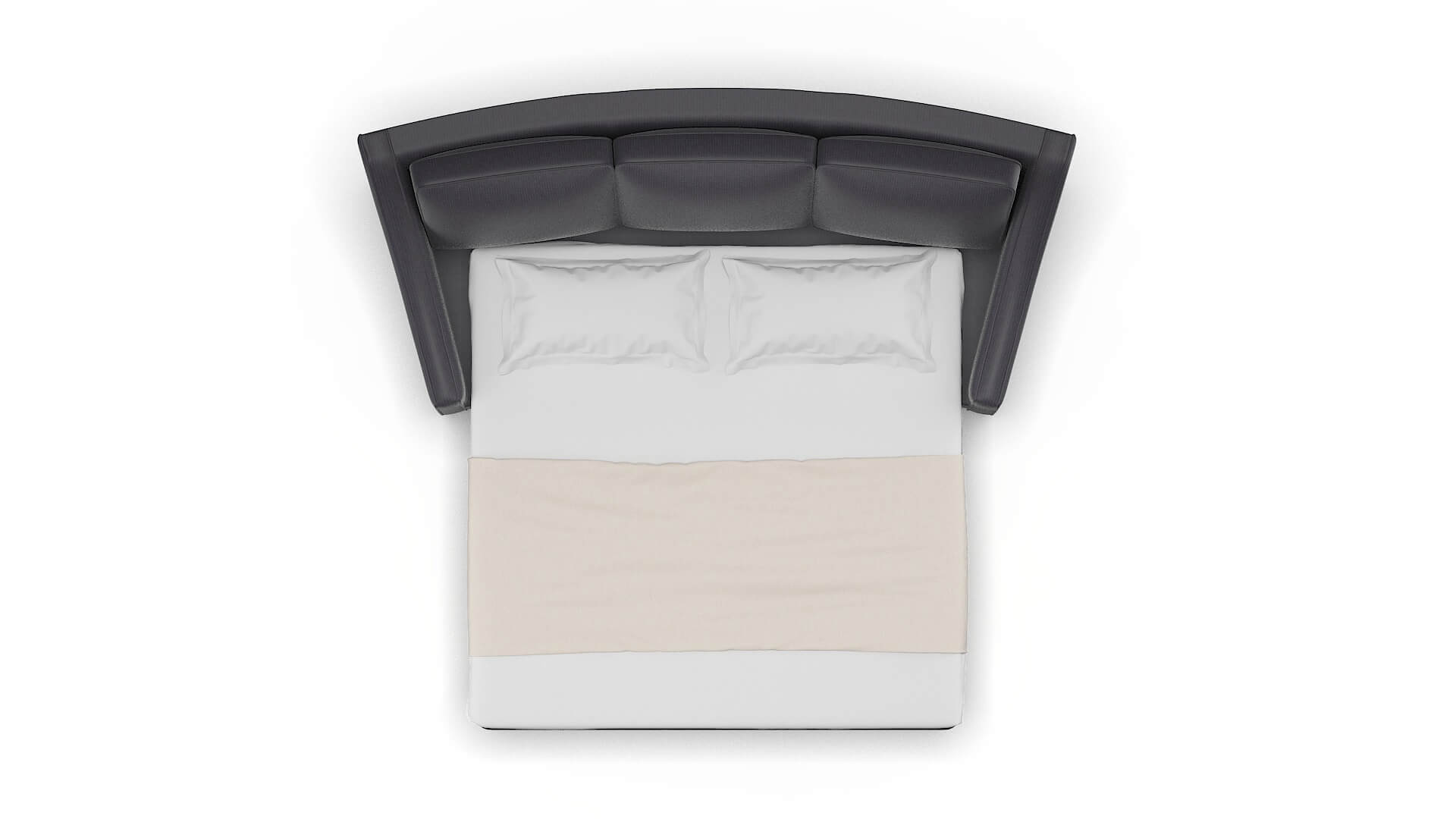 Sanda Parker Charcoal Sofa Sleeper Espresso legs 3