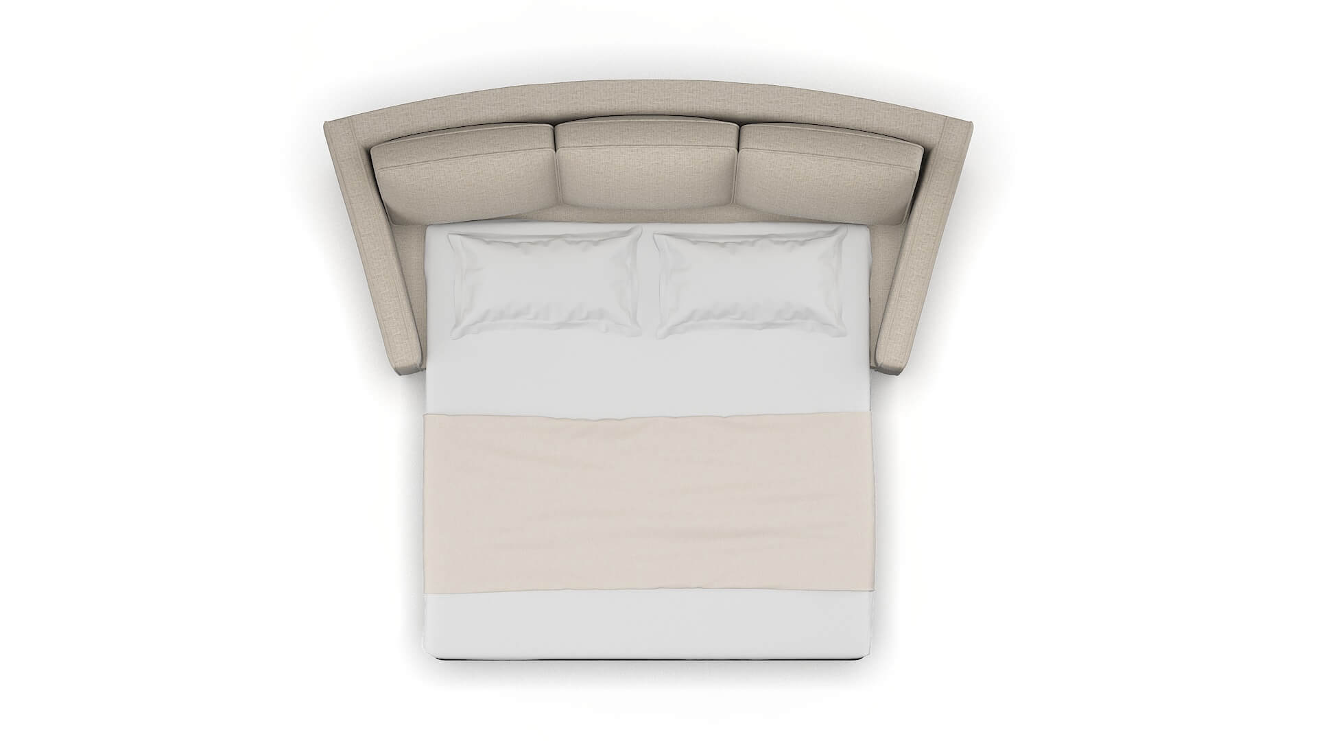 Sanda Parker Wheat Sofa Sleeper Espresso legs 3