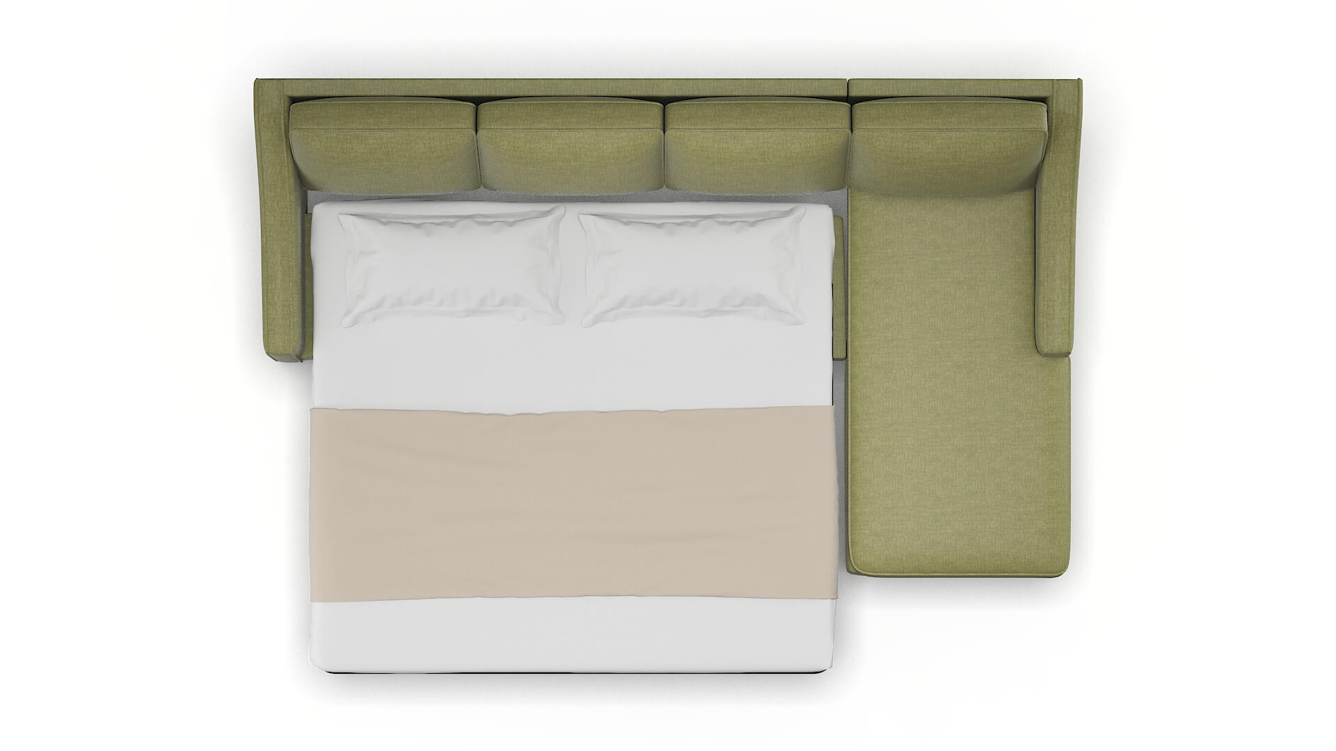 Sanda Portland Basil Panel Sleeper Espresso legs 3