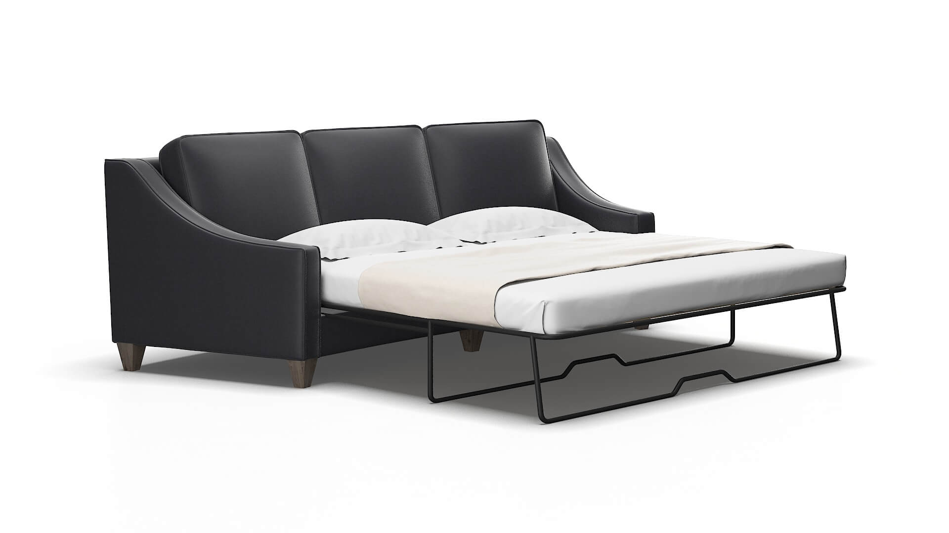 Sanda Redondo Navy Sofa Sleeper Espresso legs 2