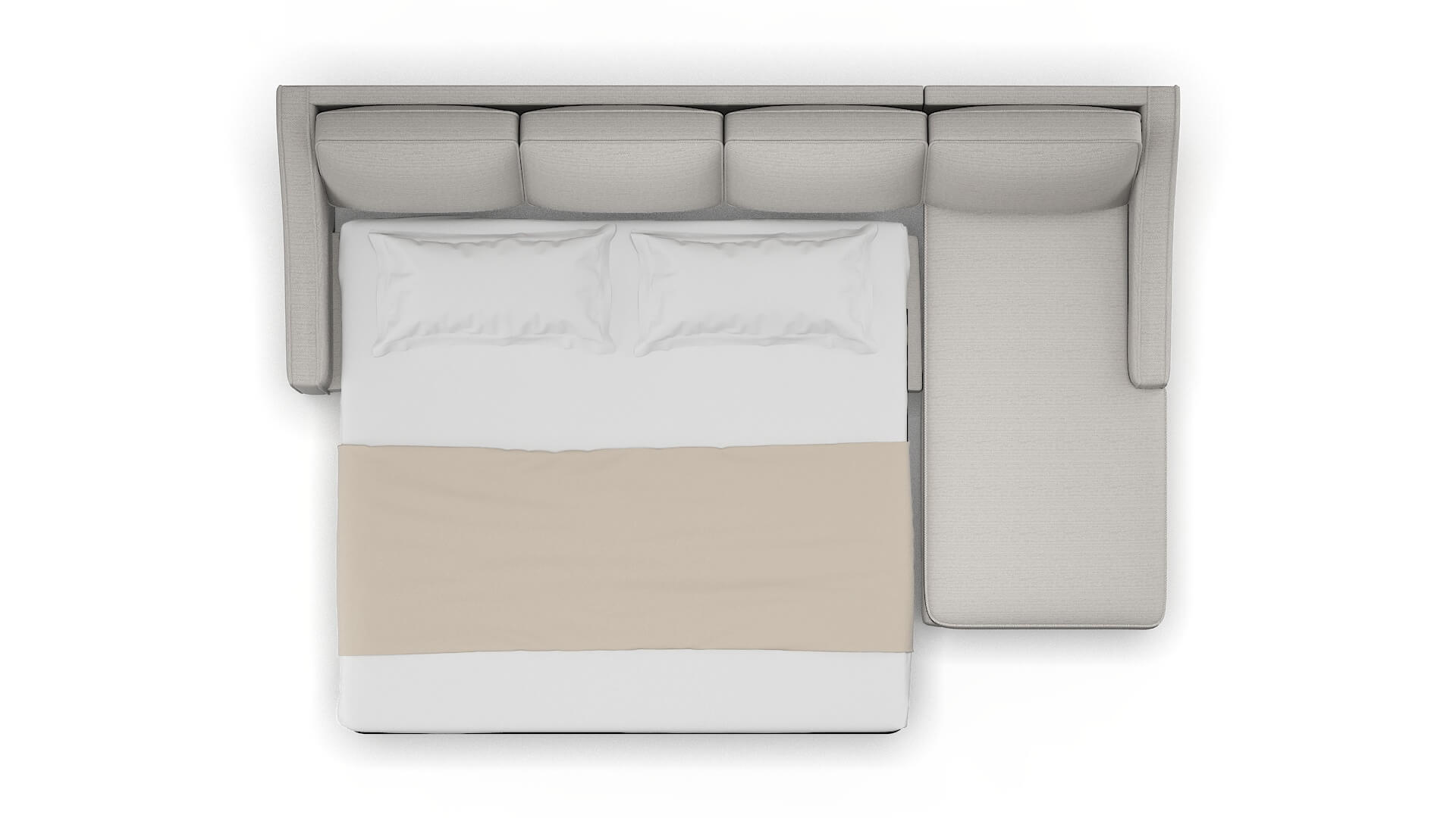 Sanda Redondo Stone Panel Sleeper Espresso legs 3