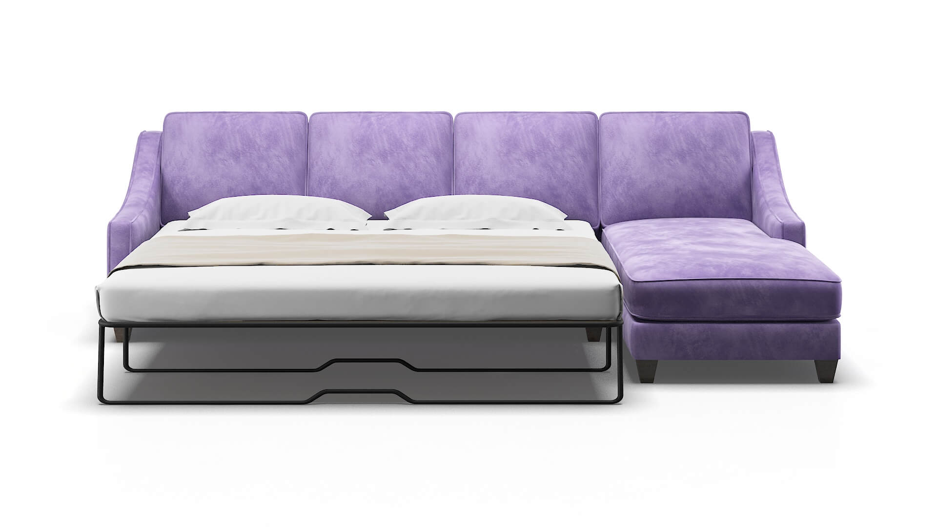 Sanda Royale lavender Panel sleeper Espresso Legs  2