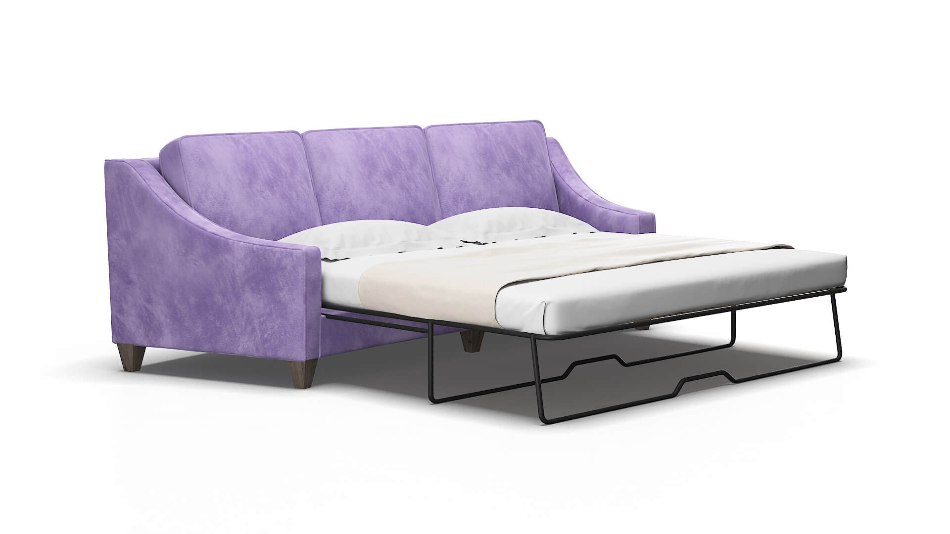 Sanda Royale lavender Sofa sleeper Espresso Legs  2