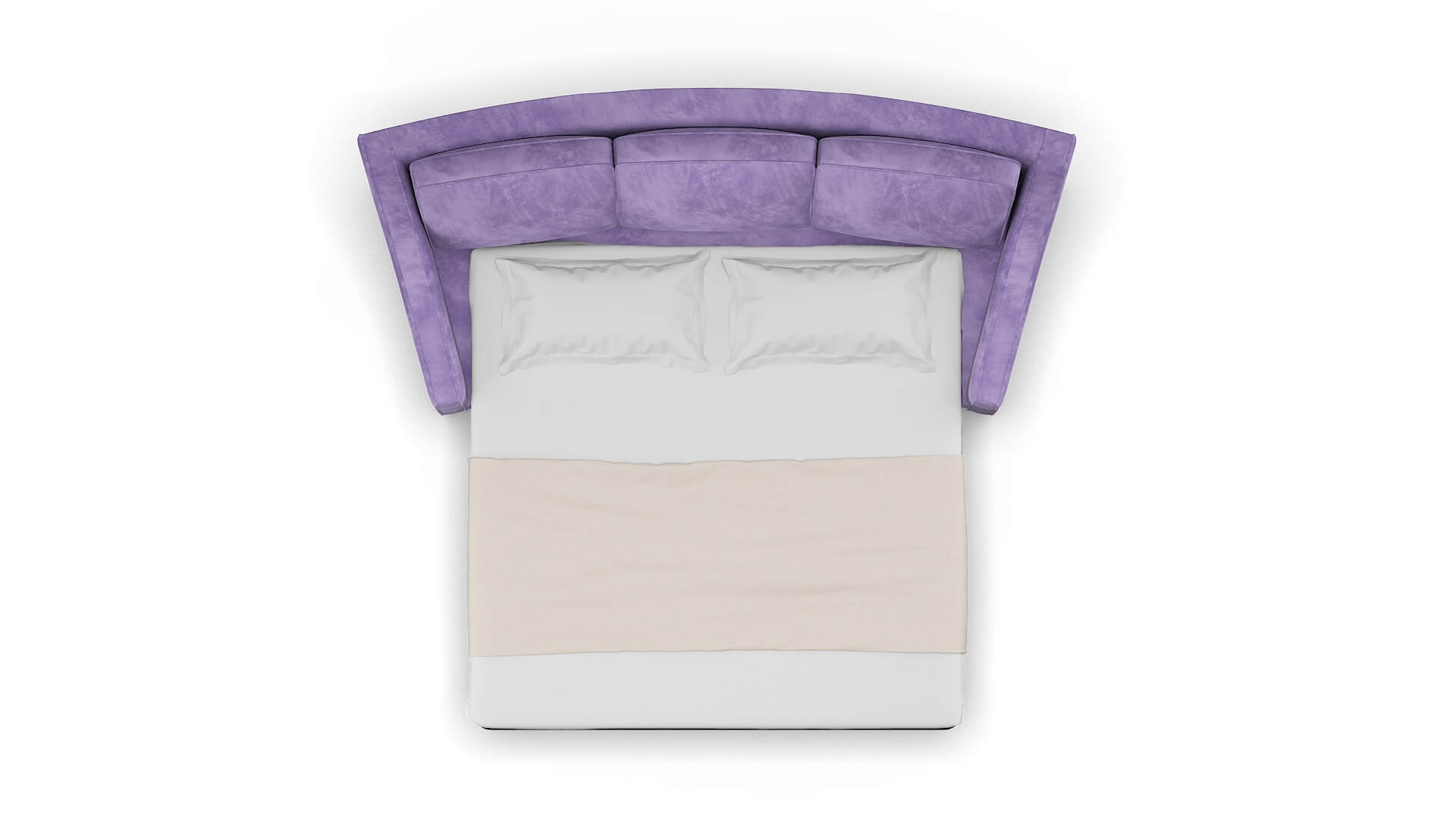 Sanda Royale Lavender Sofa Sleeper Espresso legs 3