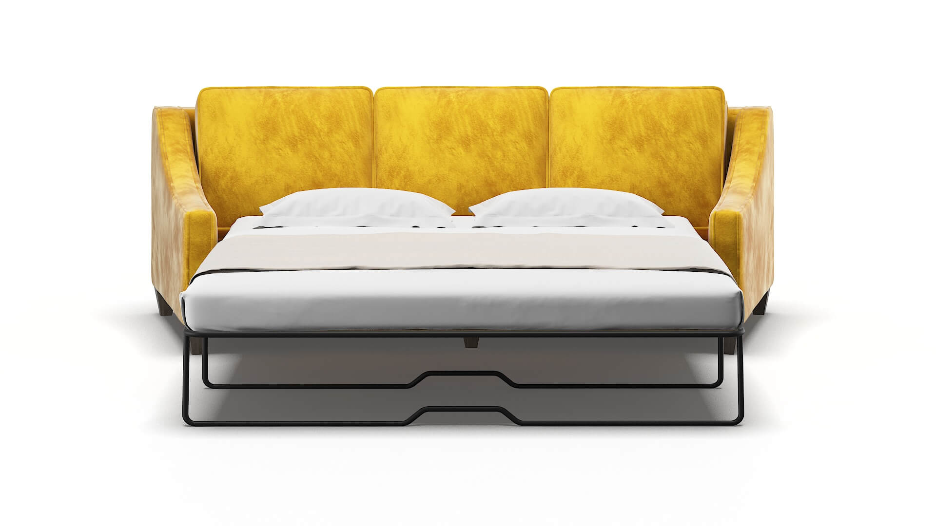 Sanda Royale Marigold Sofa Sleeper Espresso legs 1