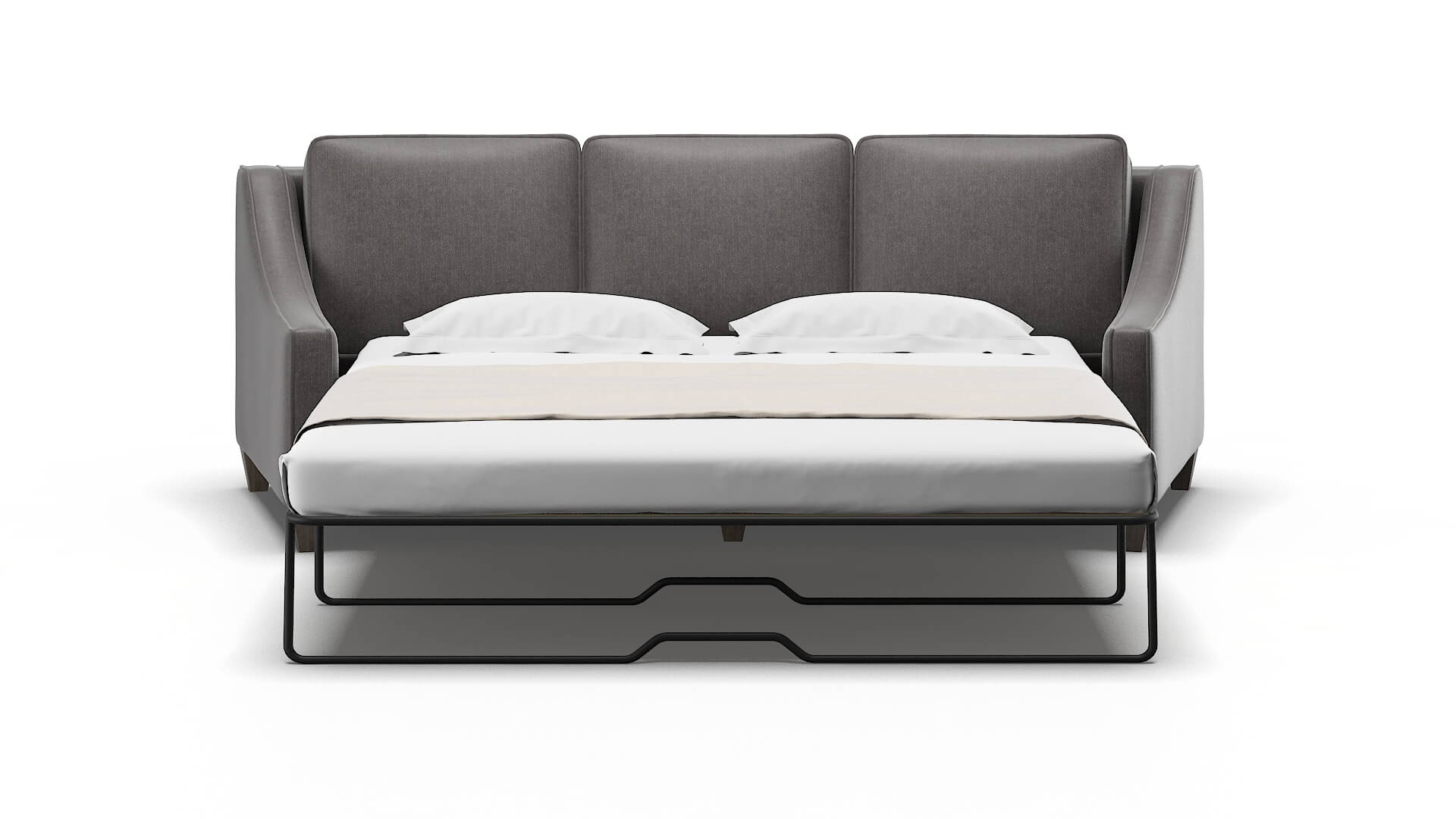 Sanda Sasha Grey Sofa Sleeper Espresso legs 1