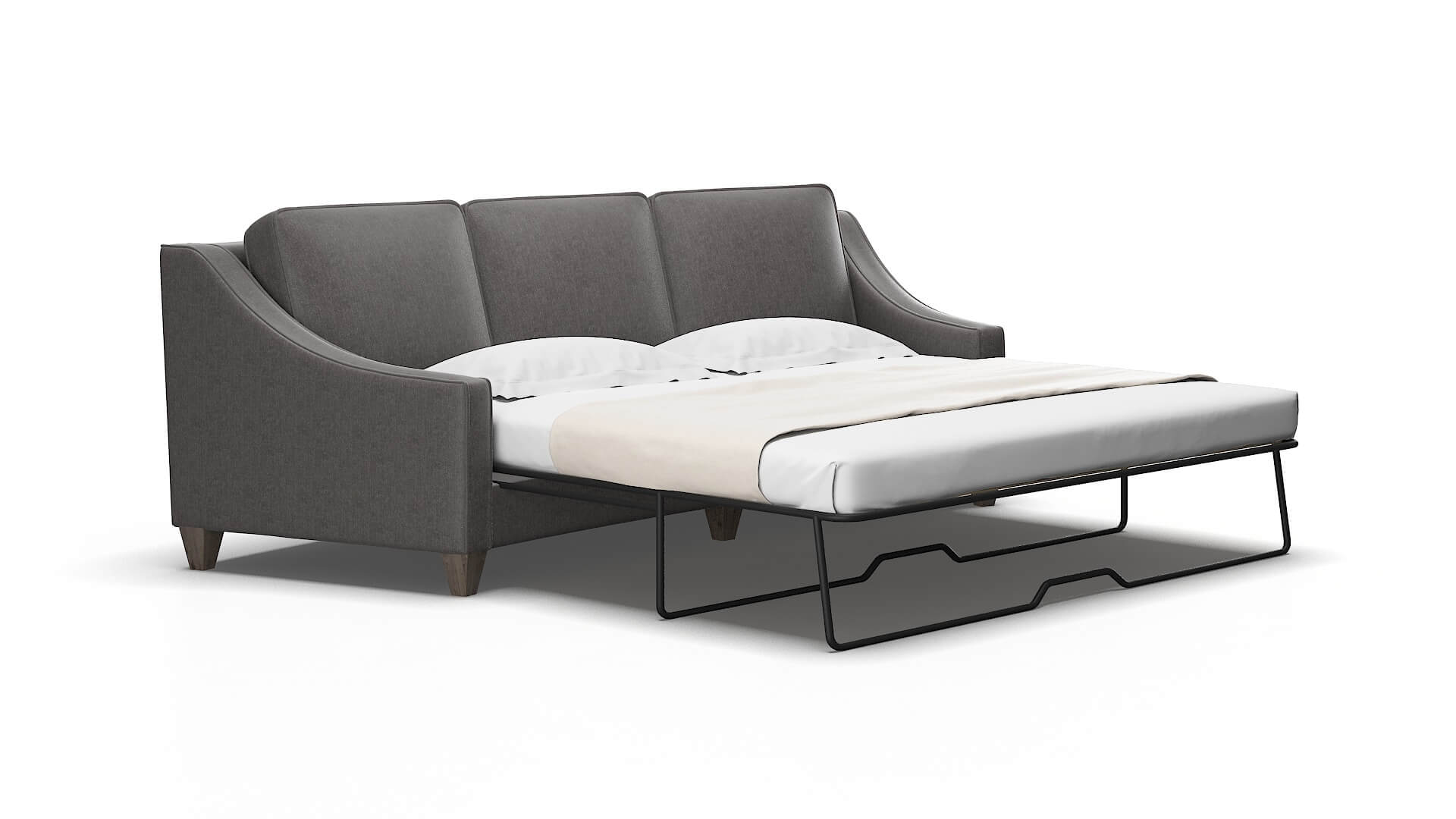 Sanda Sasha grey Sofa sleeper Espresso Legs  2