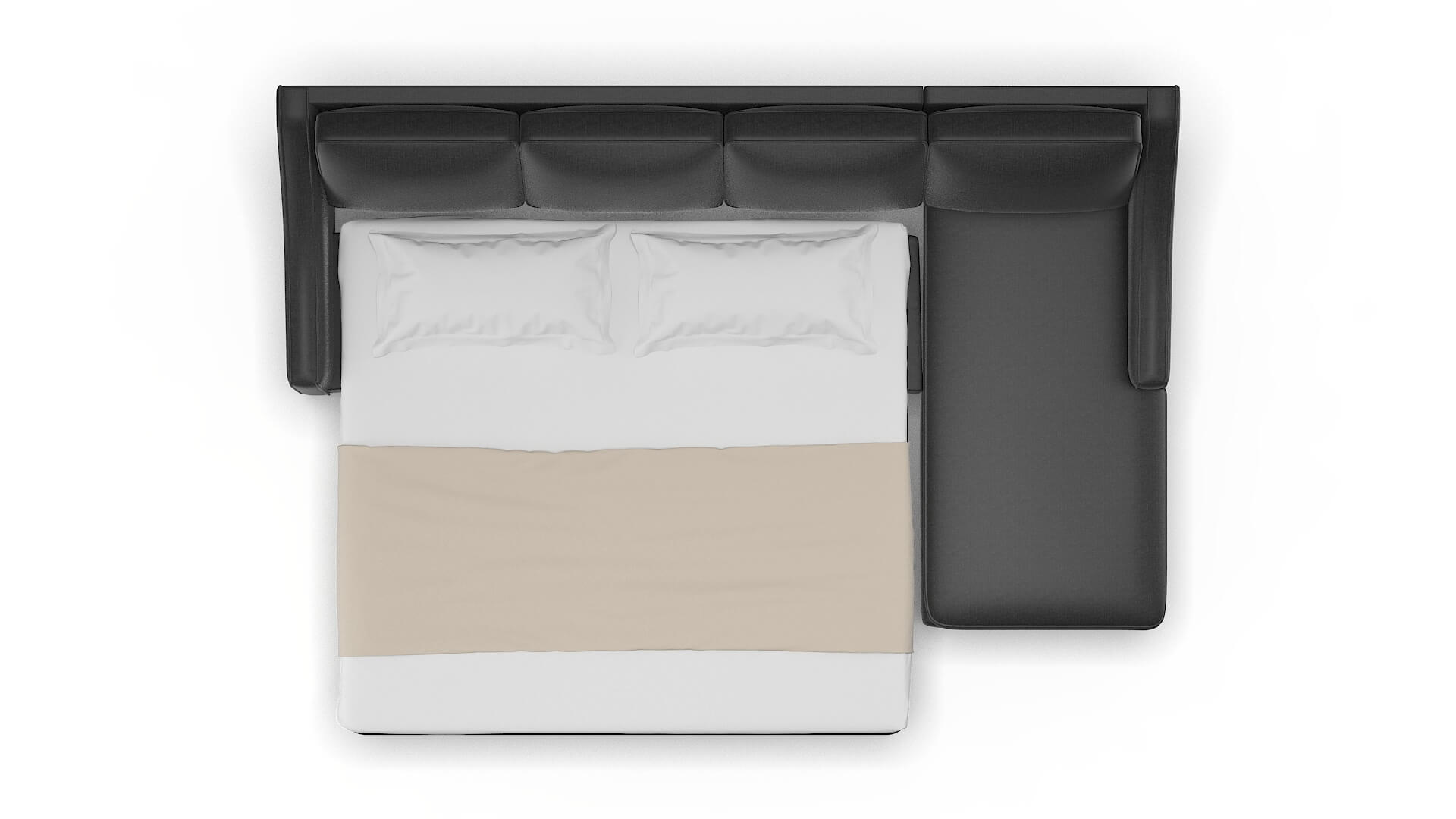 Sanda Sosoftness 54 Panel Sleeper Espresso legs 3