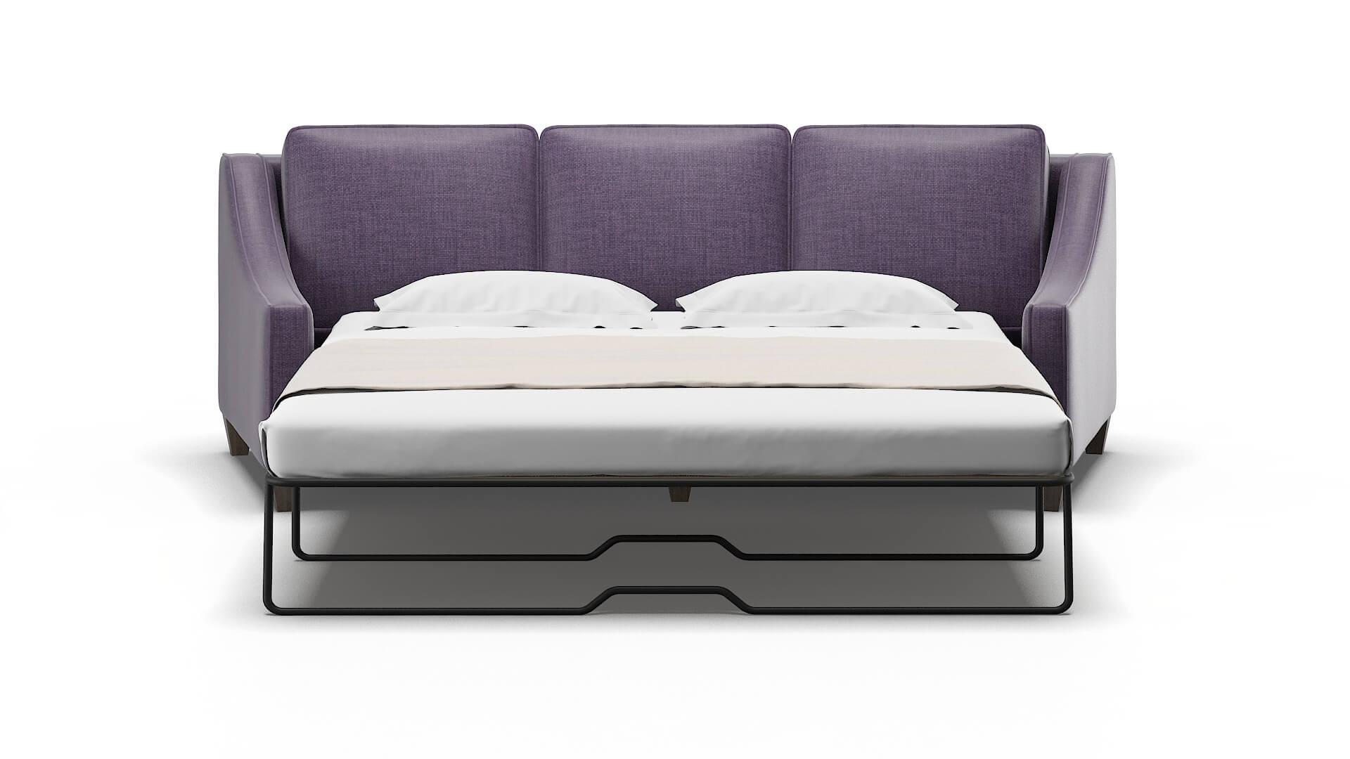 Sanda Tess Blackberry Sofa Sleeper Espresso legs 1