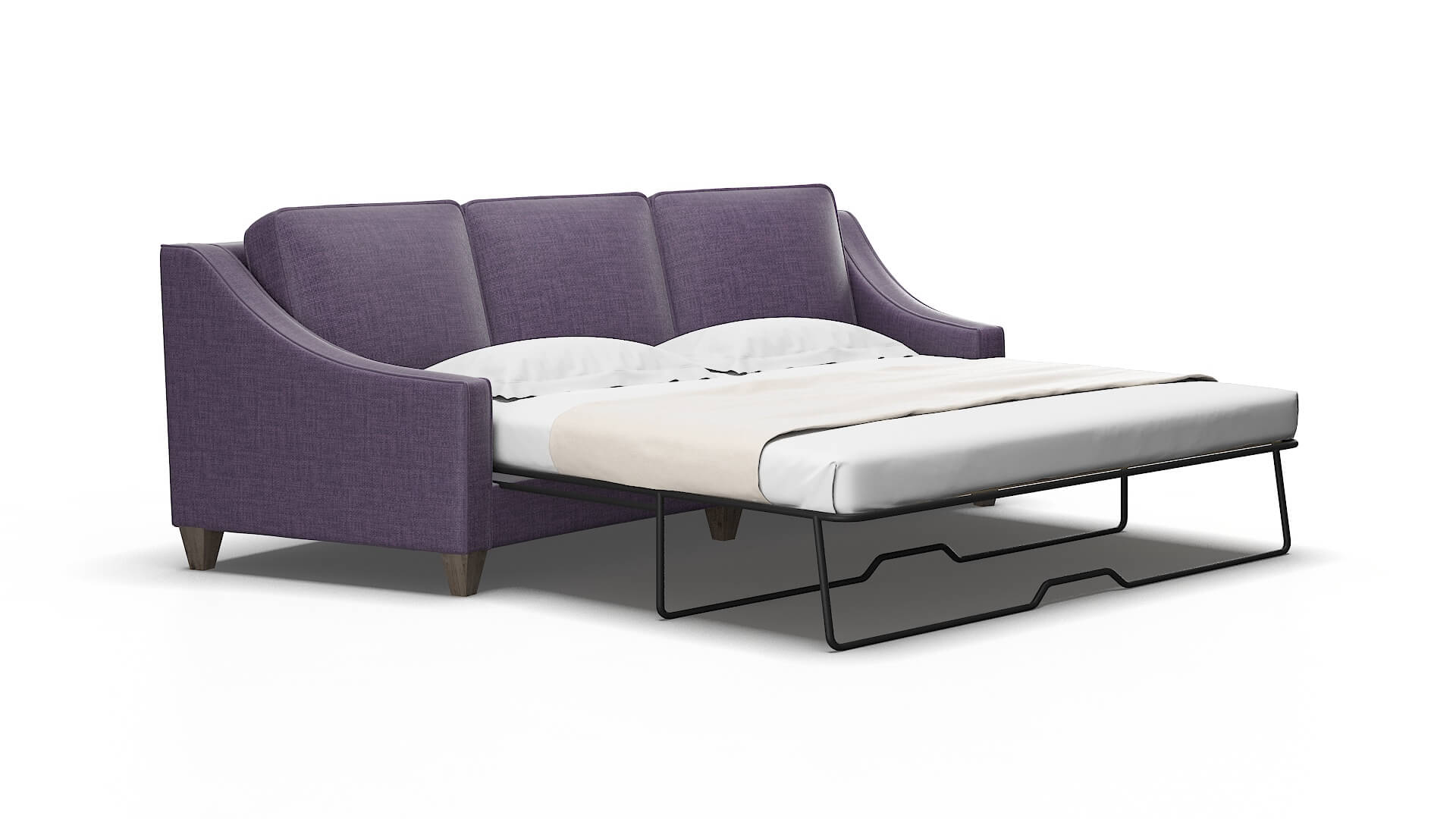 Sanda Tess blackberry Sofa sleeper Espresso Legs  2