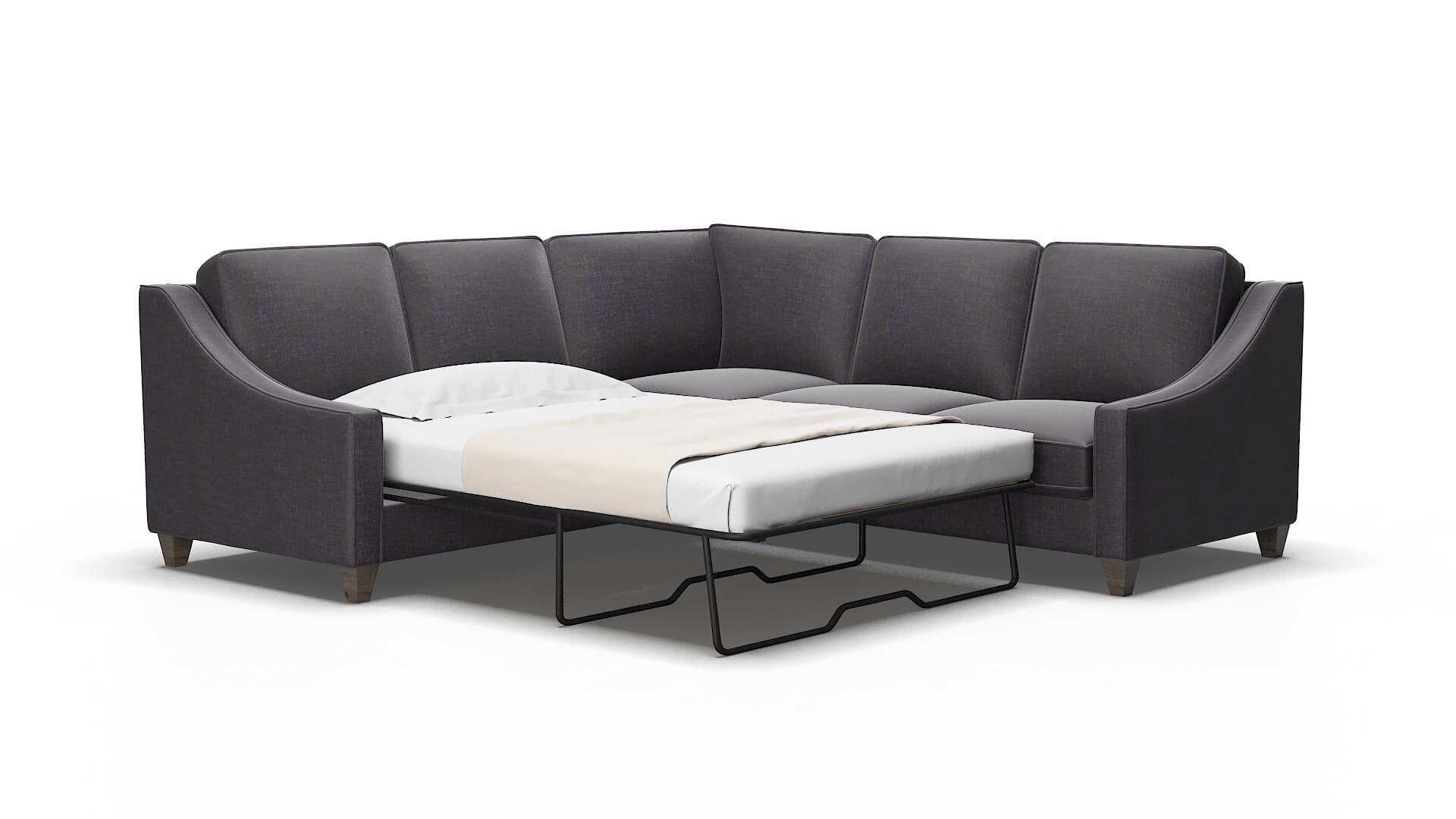 Sanda Venus onyx Sectional sleeper Espresso Legs  2