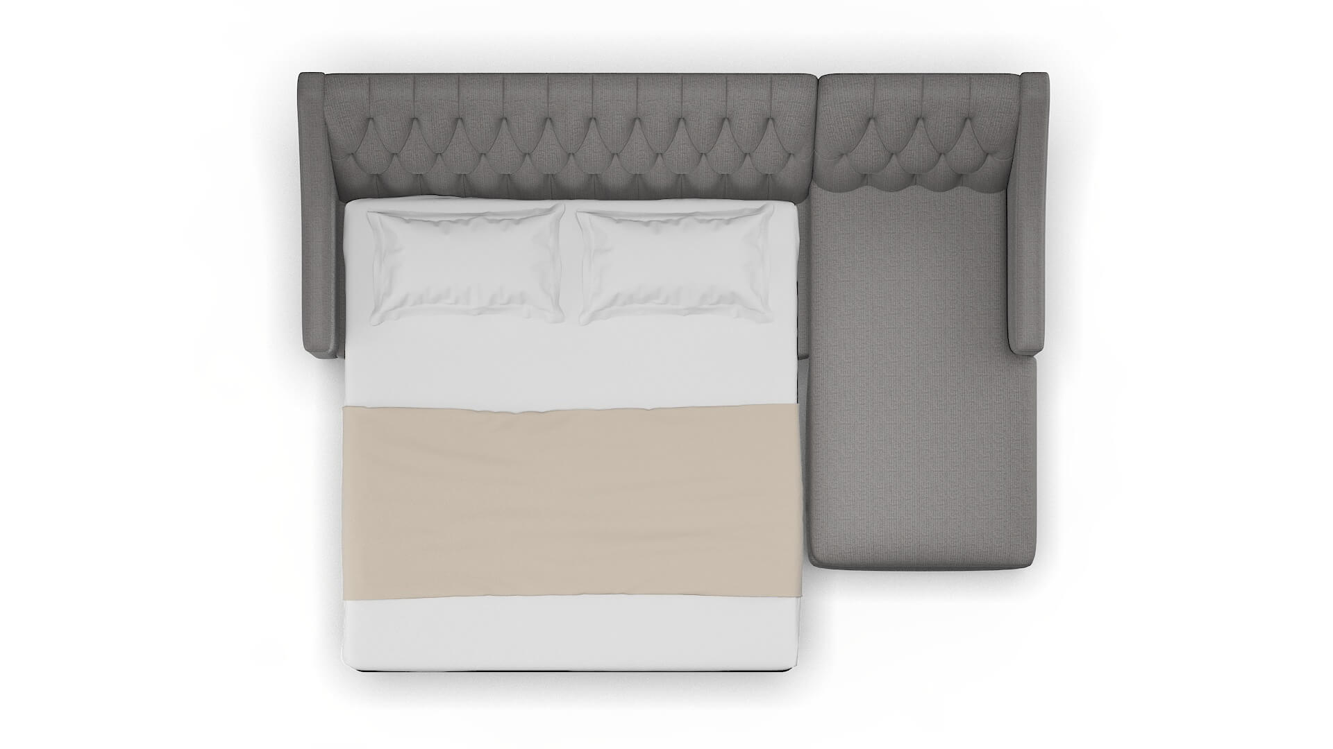 Seville Avenger Zinc Panel Sleeper Espresso legs 3