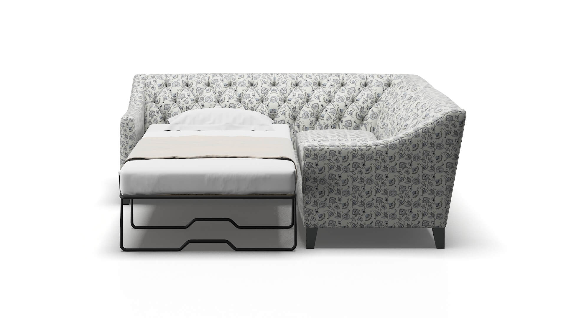 Seville Avignon Sky Sectional Sleeper Espresso legs 1