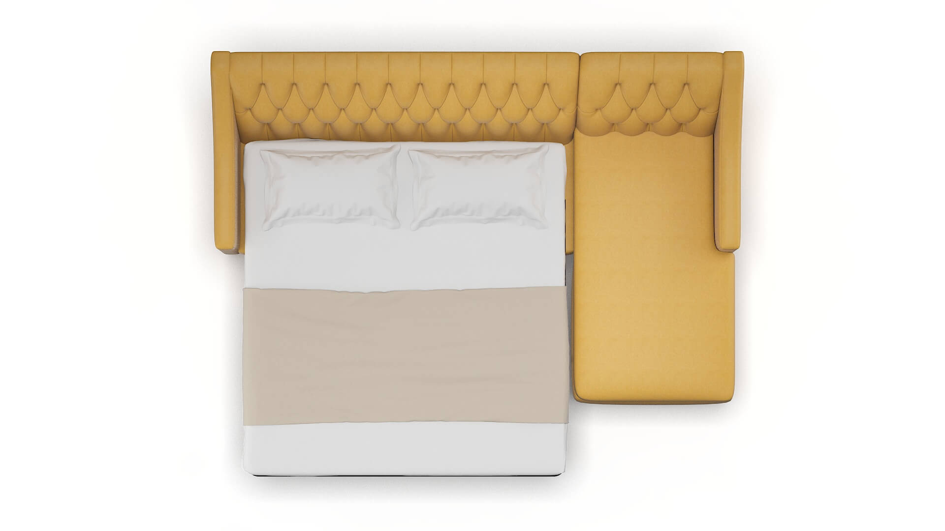 Seville Bella Amber Panel Sleeper Espresso legs 3