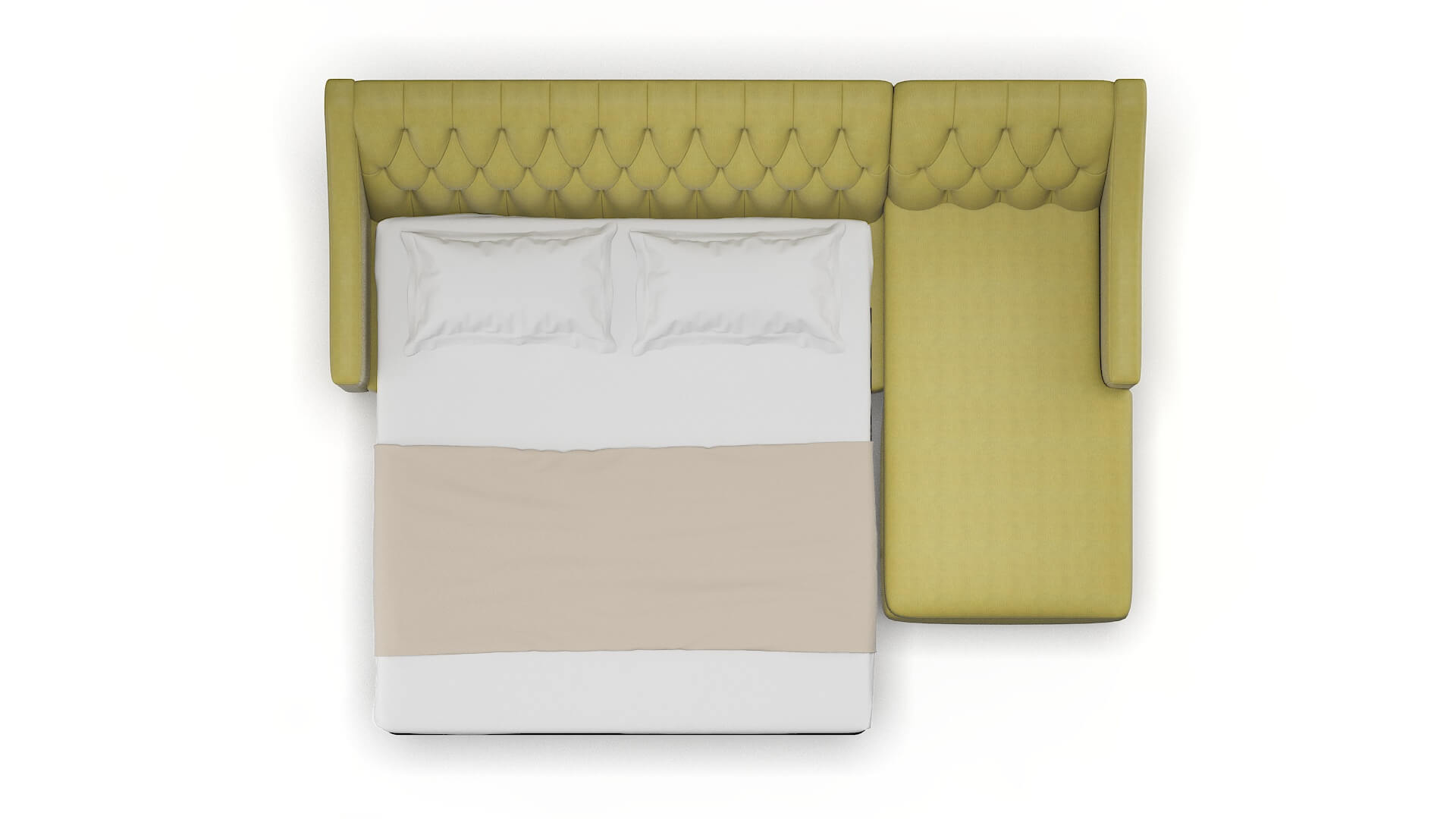 Seville Bella Apple Panel Sleeper Espresso legs 3