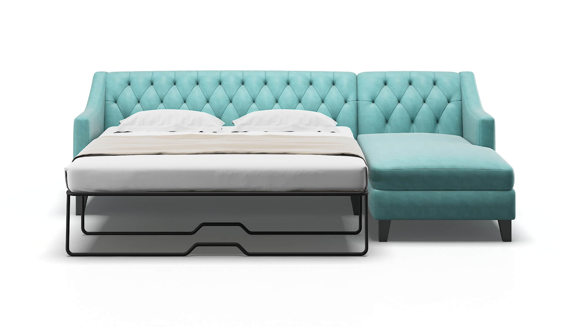 Seville Bella Caribbean Panel Sleeper Espresso legs 1