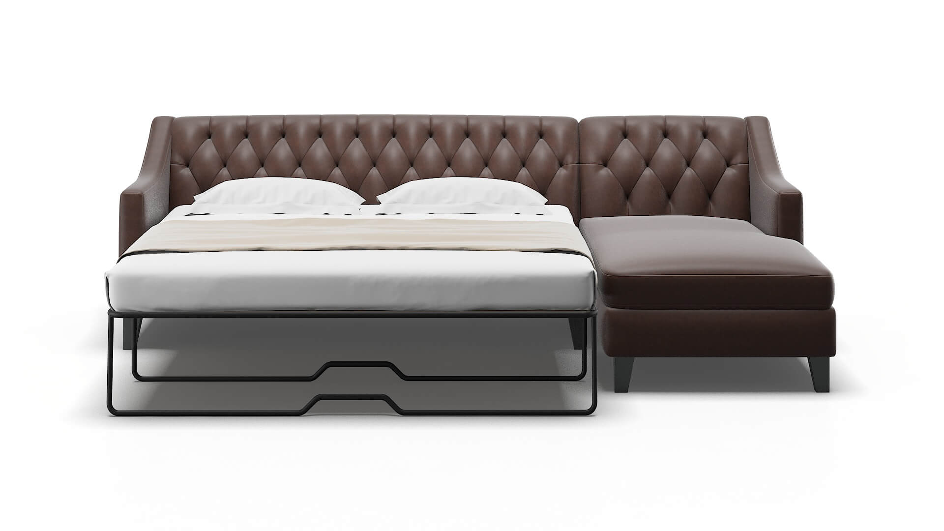 Seville Bella Espresso Panel Sleeper Espresso legs 1