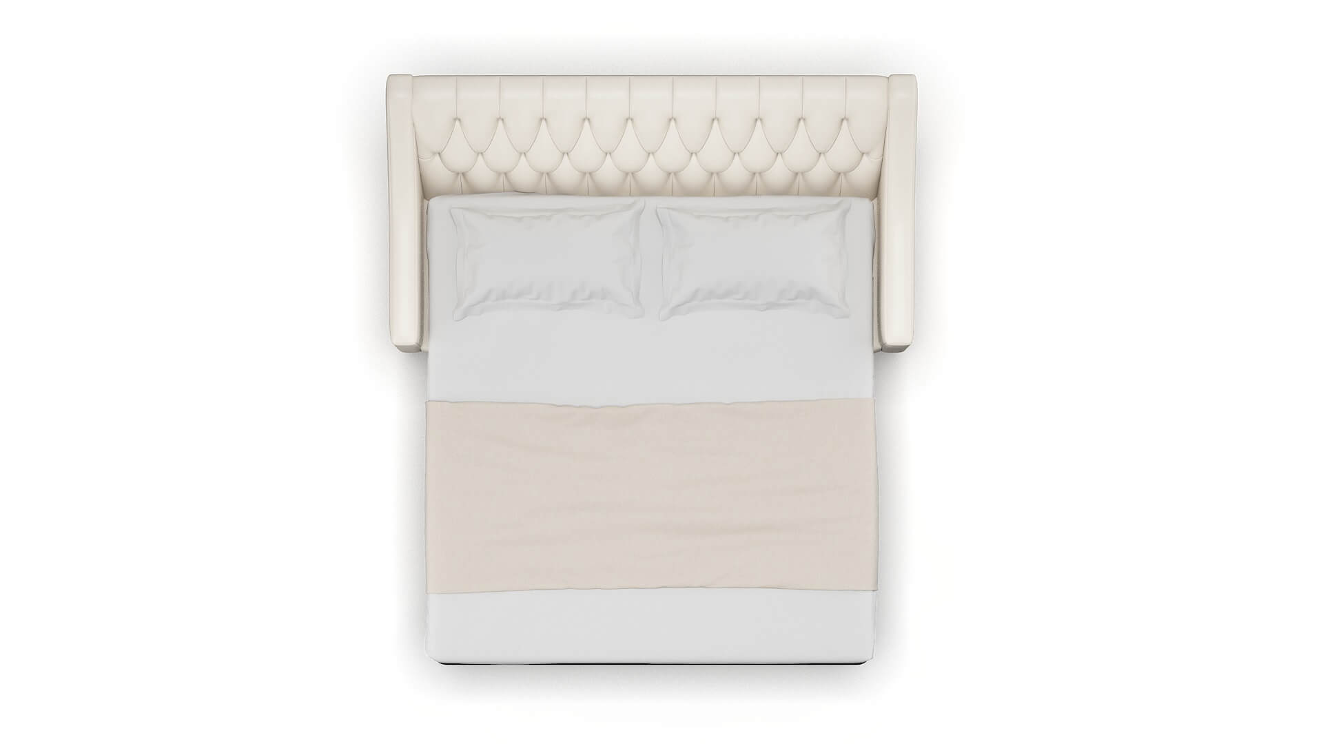 Seville Blanche Milky Sofa Sleeper Espresso legs 3