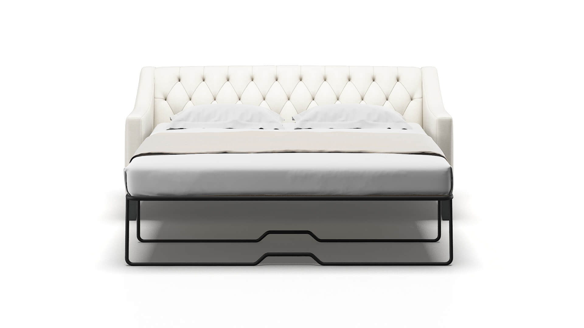 Seville Catalina Ivory Sofa Sleeper Espresso legs 1