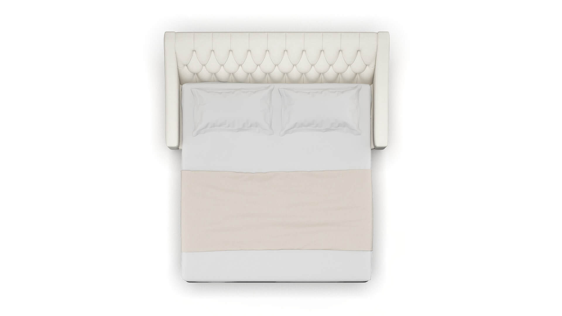 Seville Catalina Ivory Sofa Sleeper Espresso legs 3