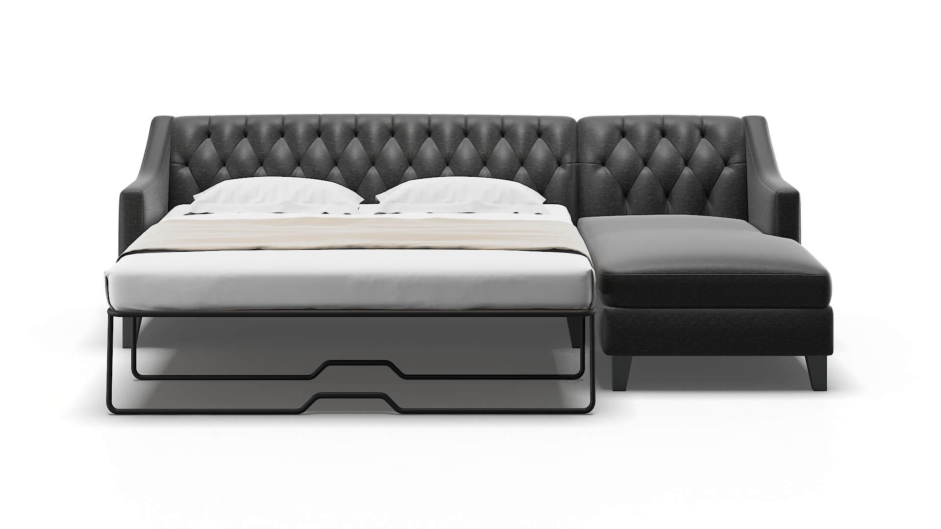 Seville Chance Denim Panel Sleeper Espresso legs 1