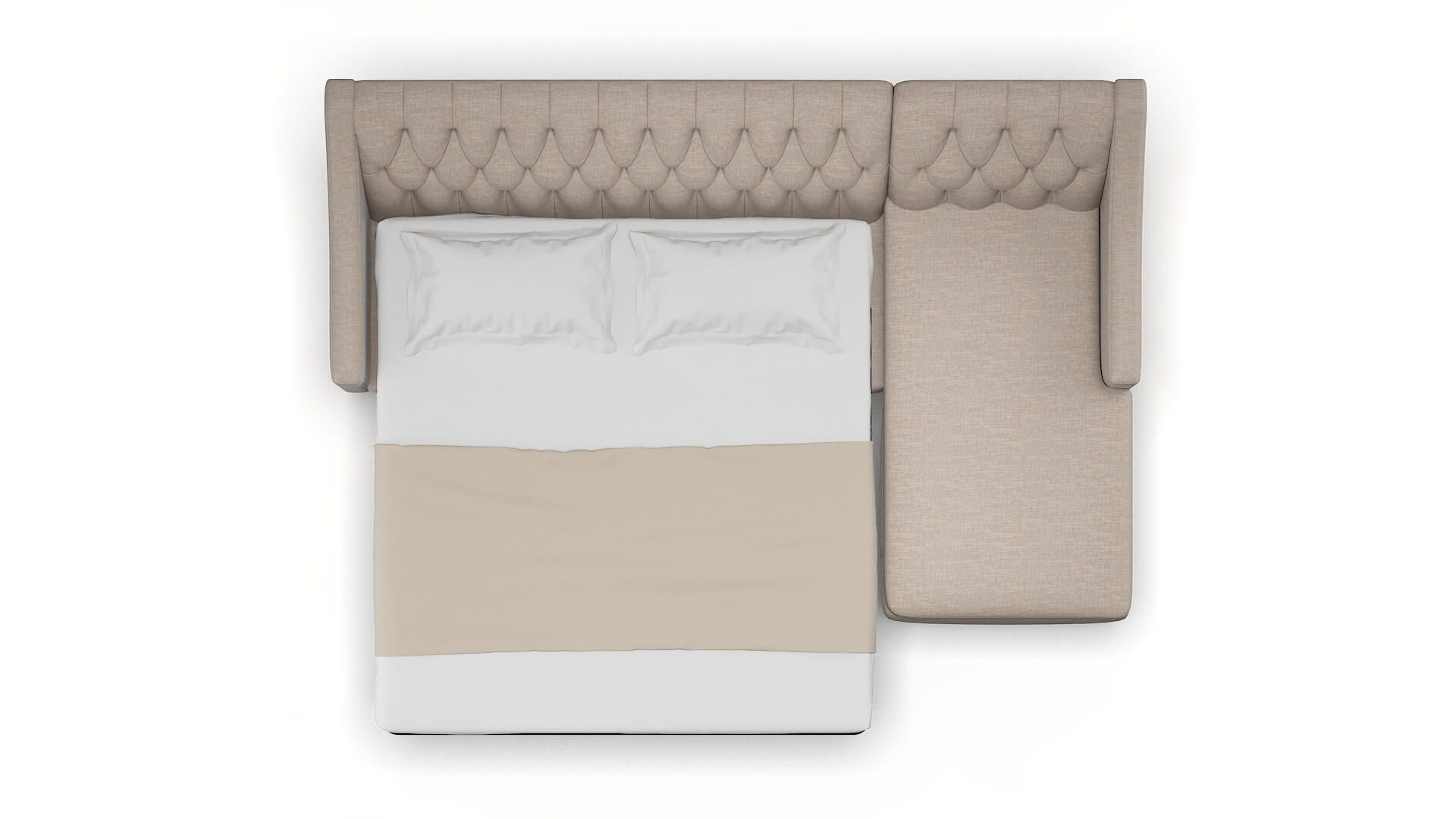 Seville Clyde Dolphin Panel Sleeper Espresso legs 3