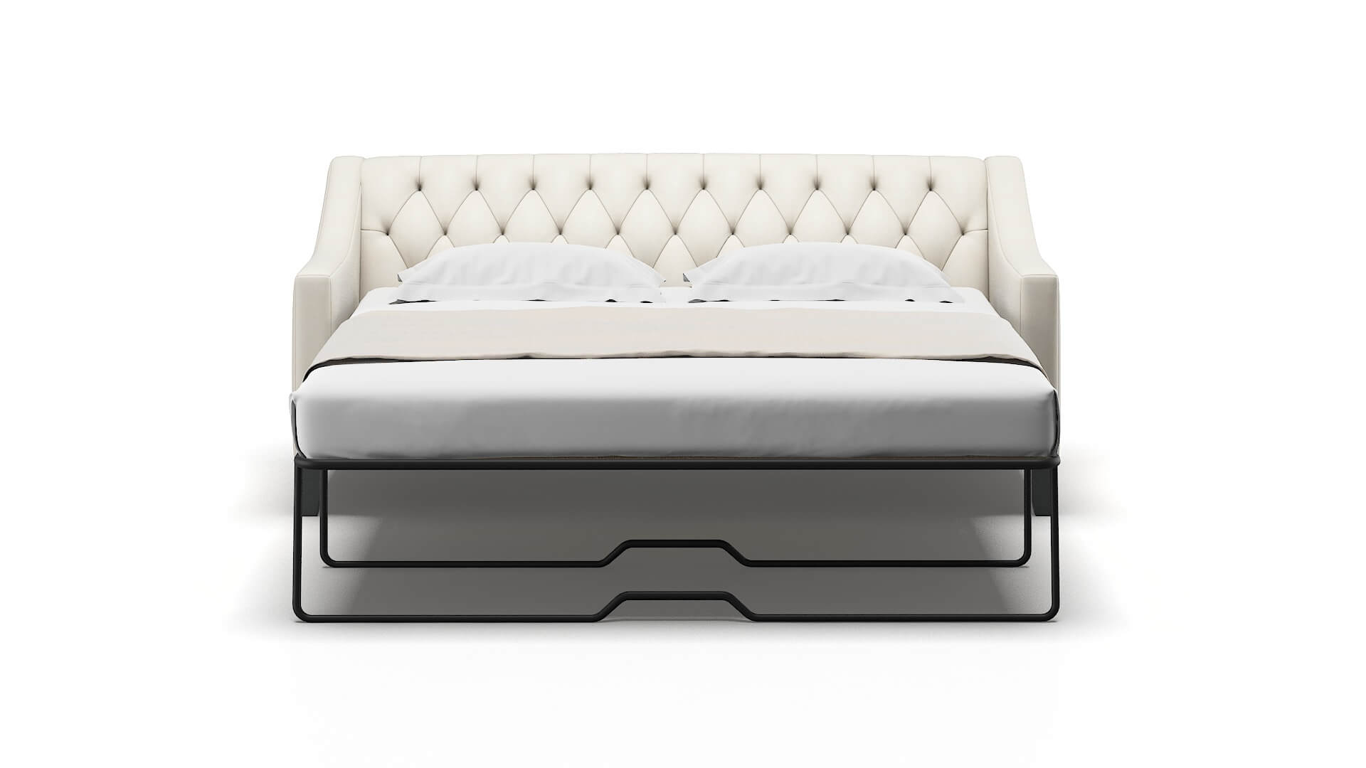 Seville Cosmo Sand Sofa Sleeper Espresso legs 1