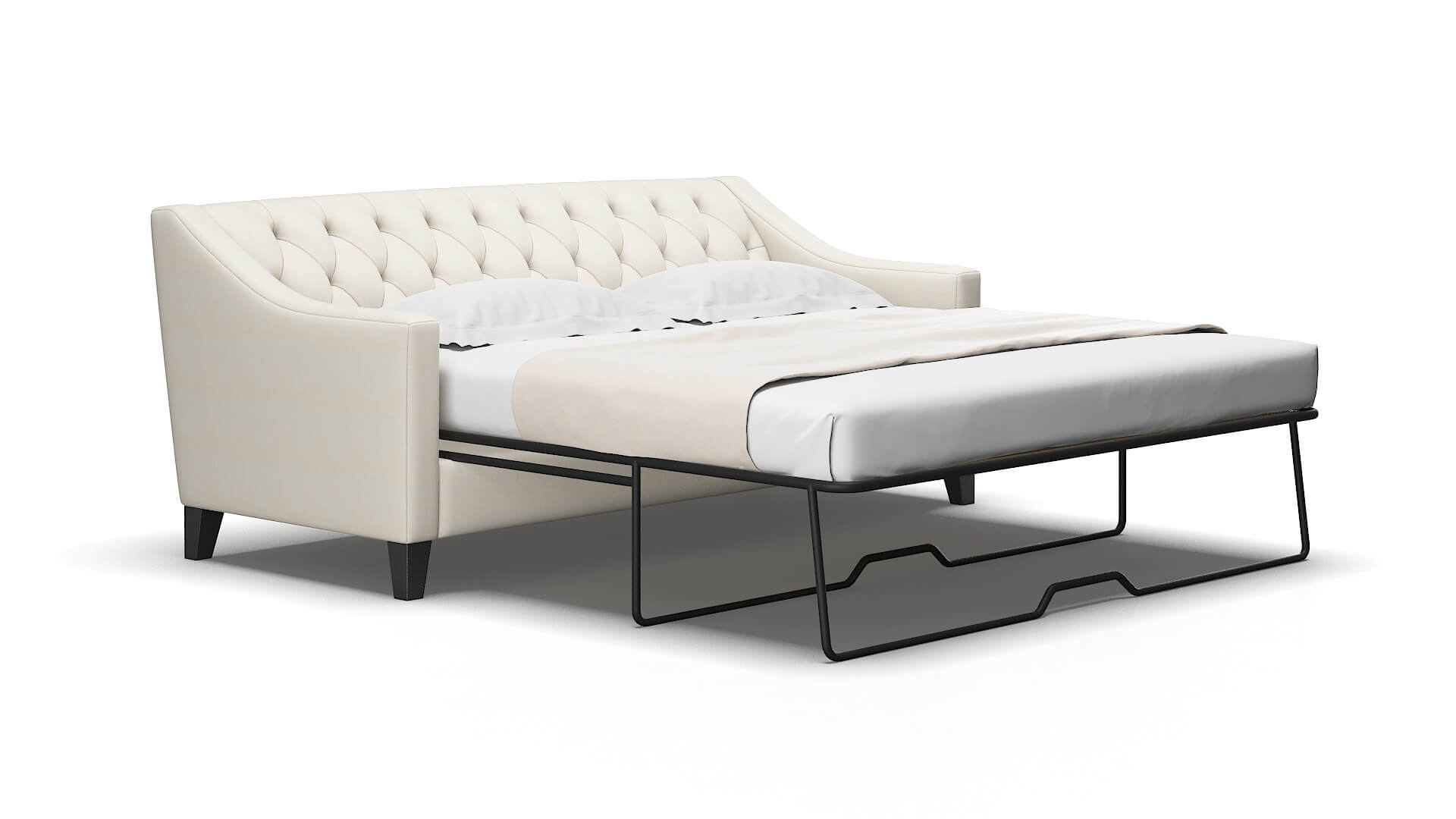 Seville Cosmo Sand Sofa Sleeper Espresso legs 2