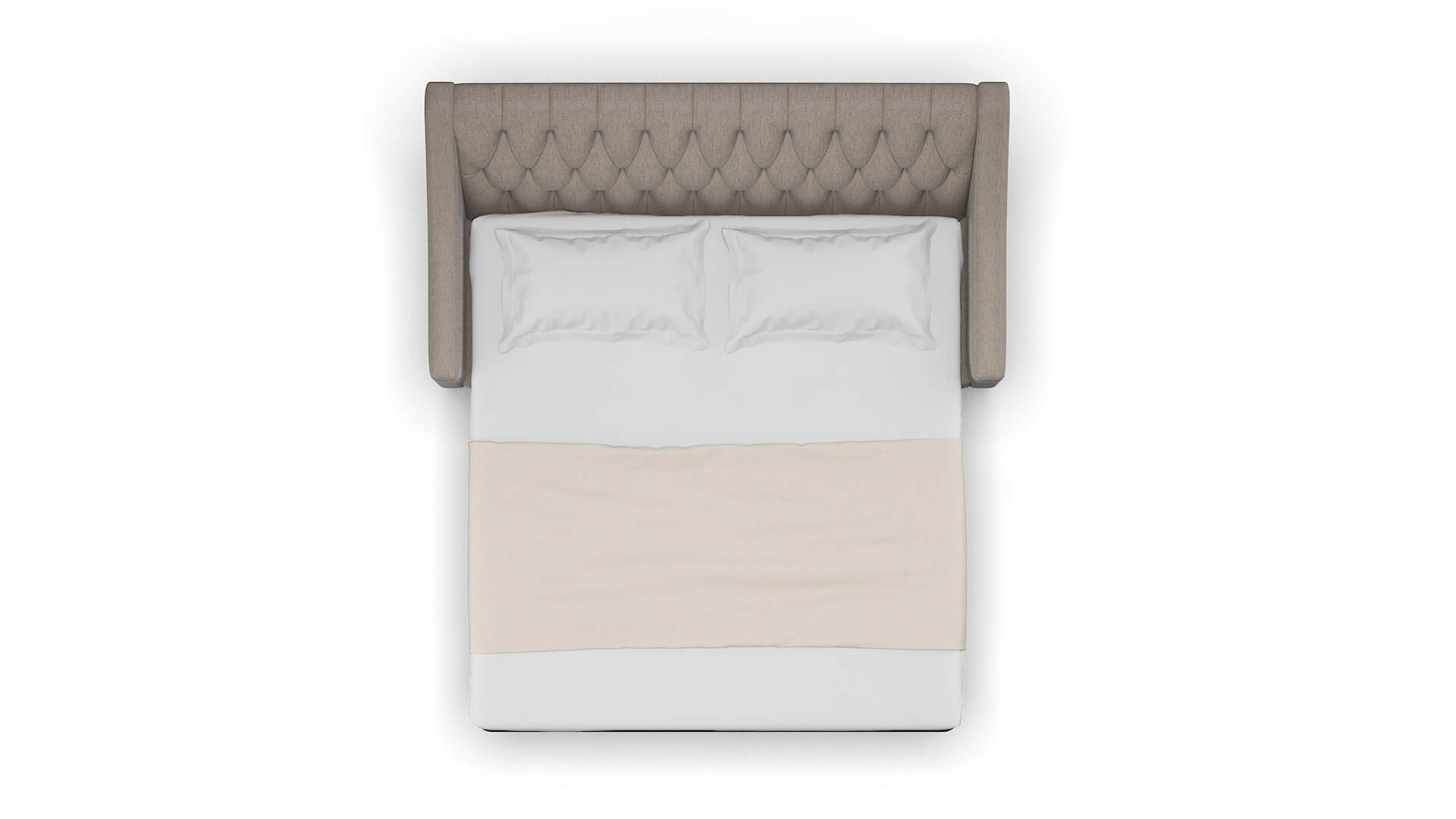 Seville Cosmo Taupe Sofa Sleeper Espresso legs 3