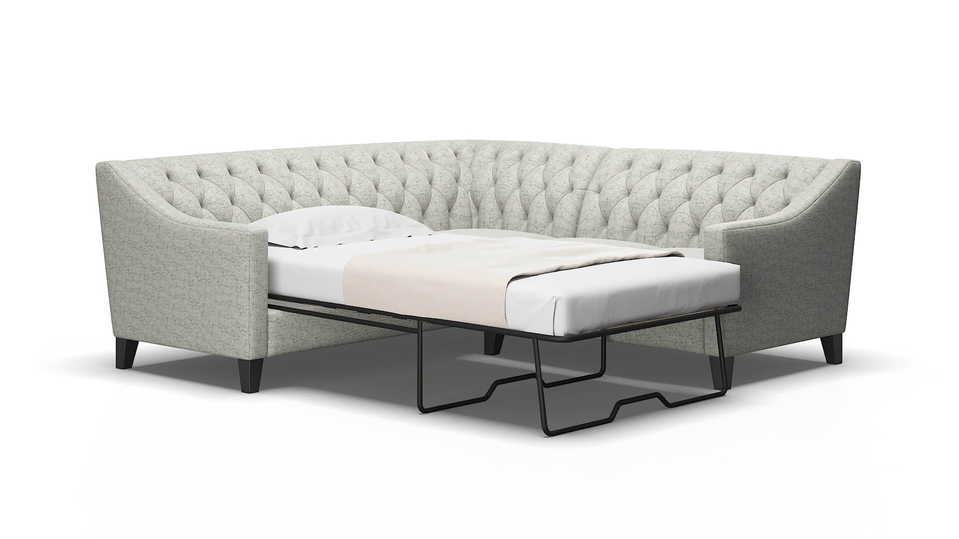 Seville Derby Ash Sectional Sleeper Espresso legs 2