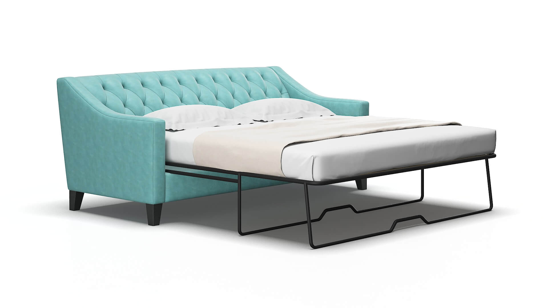 Seville Dream_d French_blue Sofa Sleeper espresso legs 2