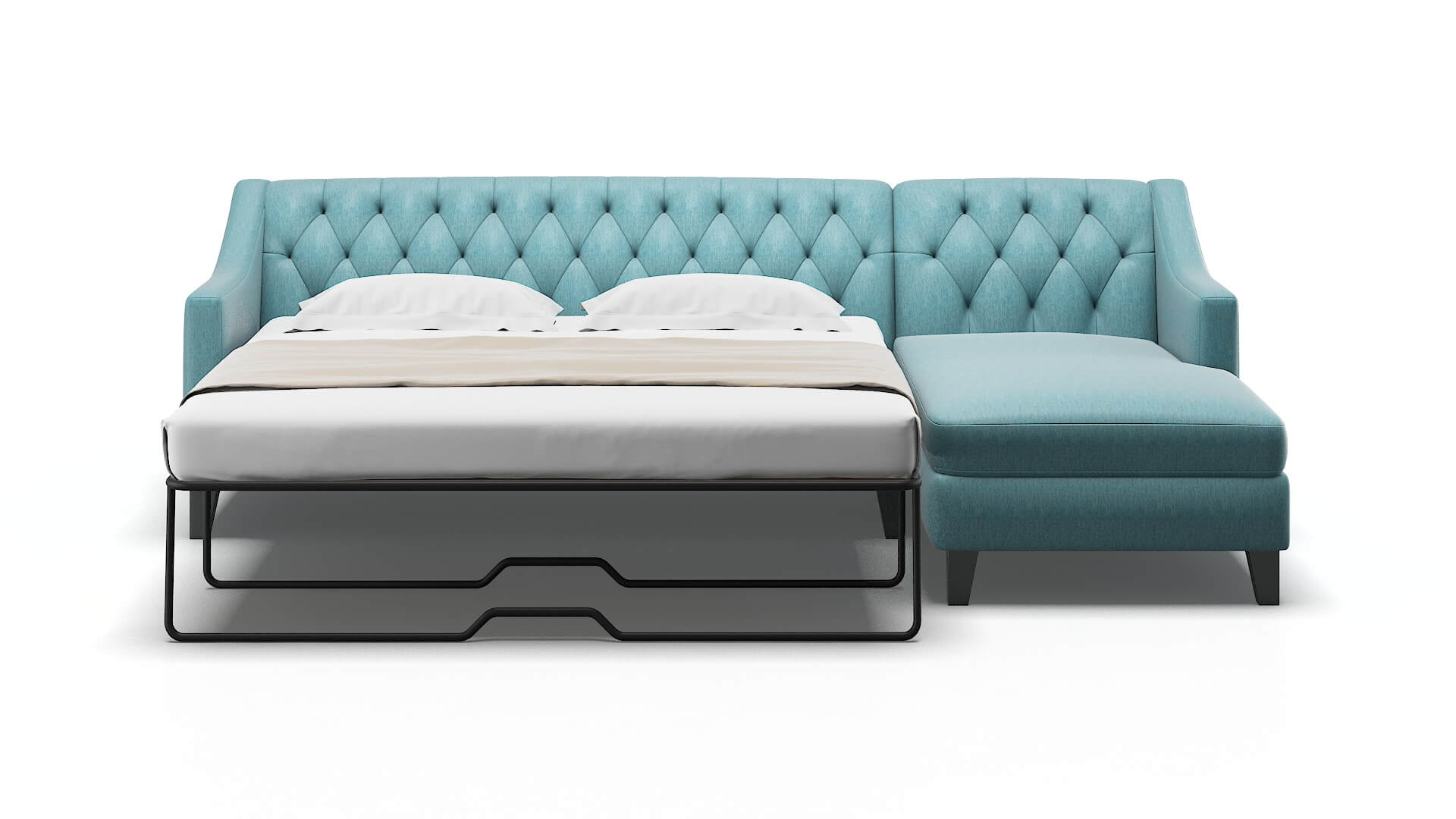 Seville Dream_d Peacock Panel Sleeper Espresso legs 1