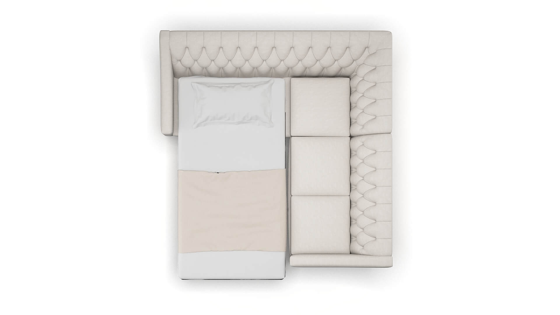 Seville Dream_d Stone Sectional Sleeper Espresso legs 3