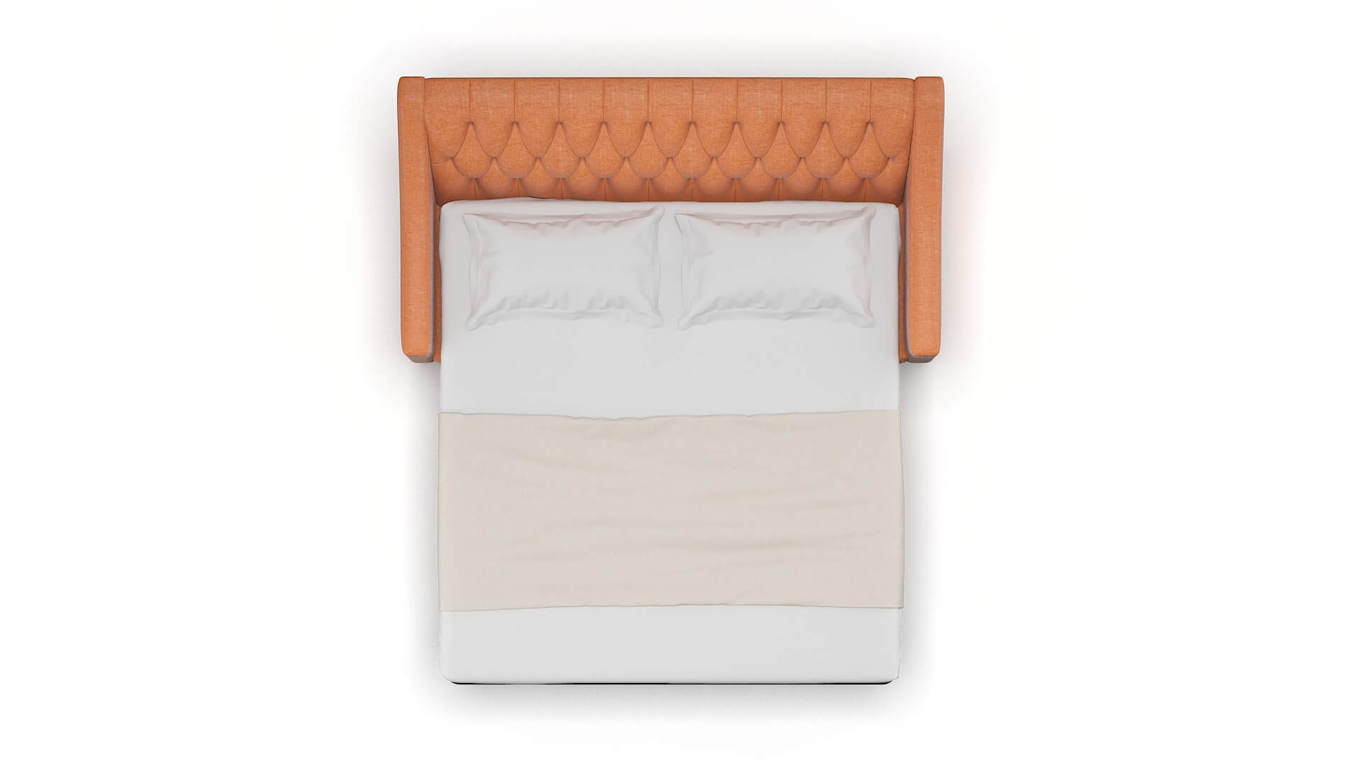 Seville Durham Tangerine Sofa Sleeper Espresso legs 3