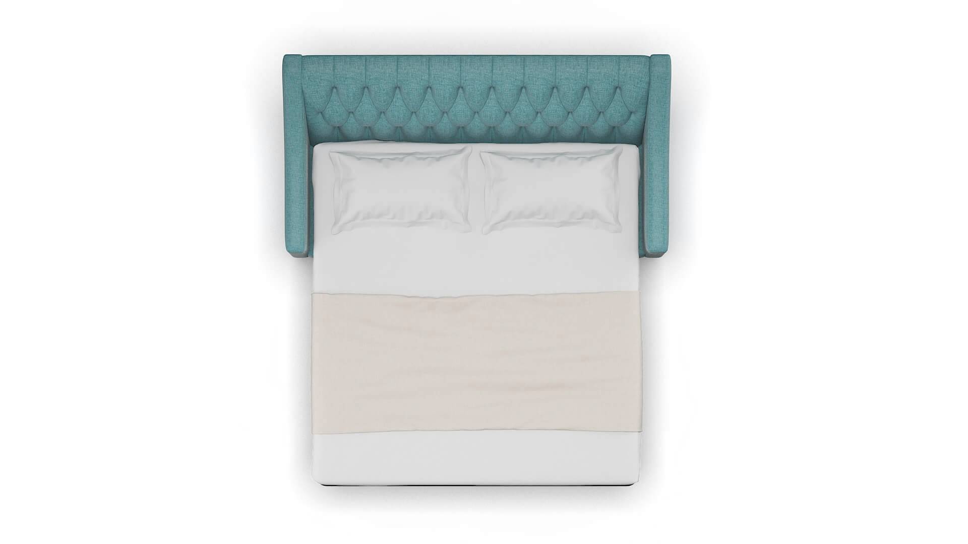 Seville Elliot Teal Sofa Sleeper Espresso legs 3