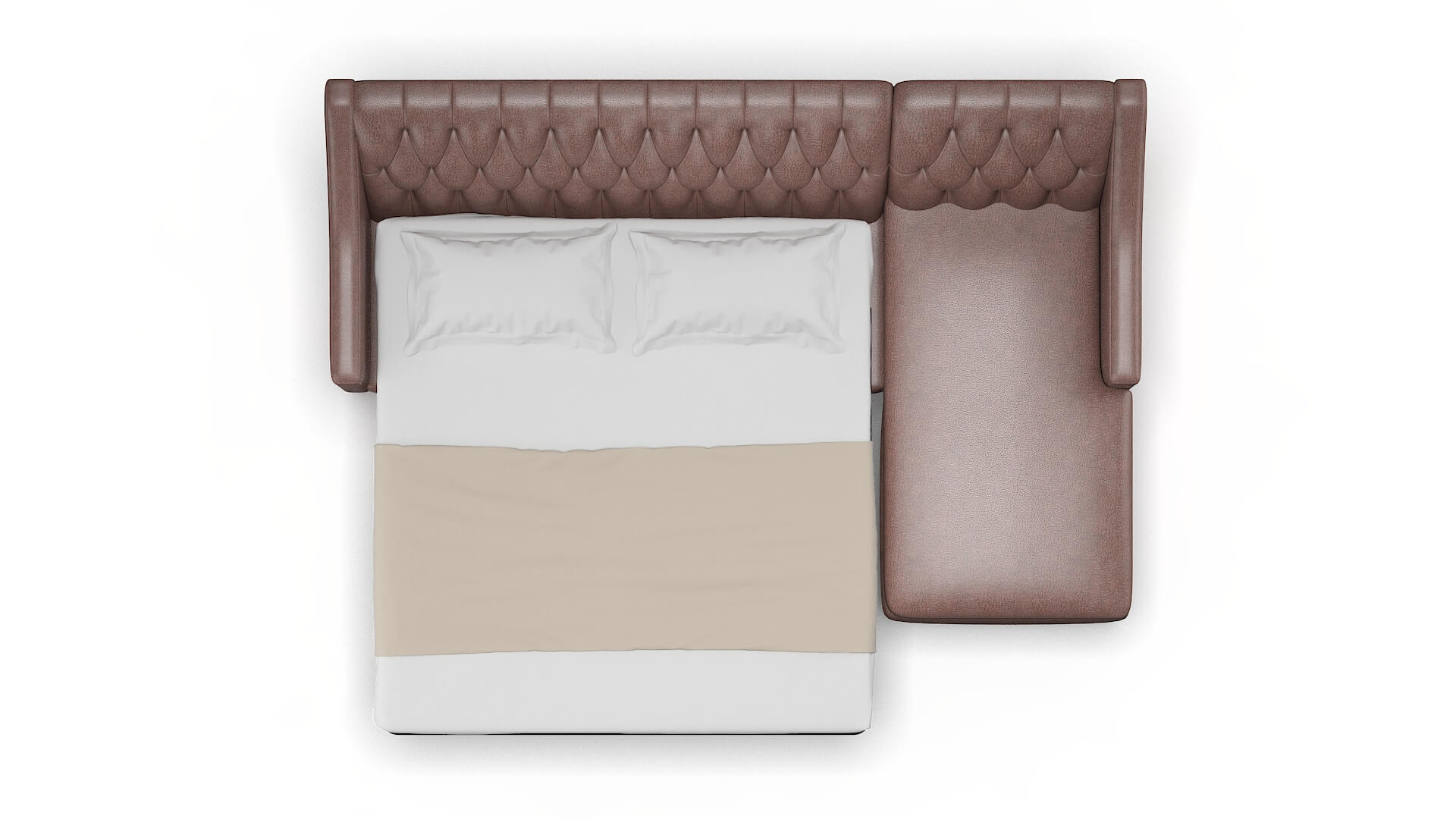 Seville Ford Brown Panel Sleeper Espresso legs 3