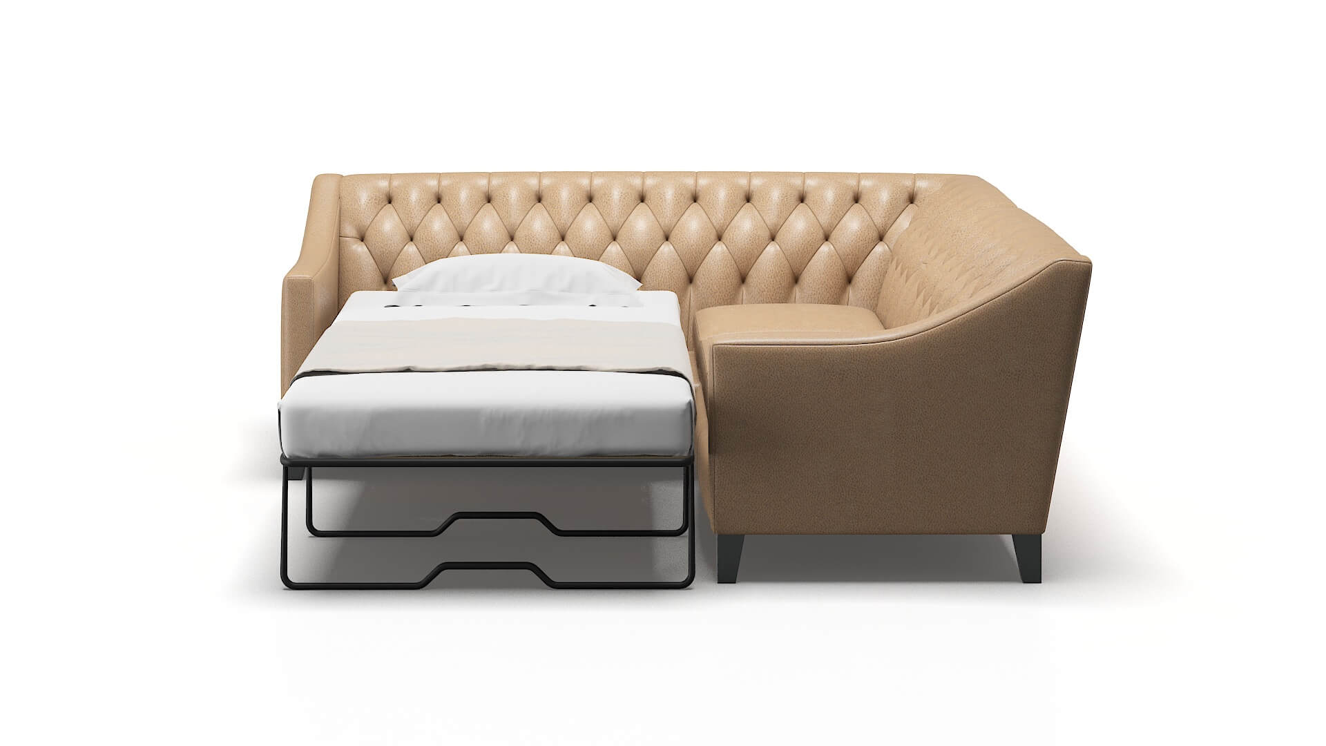 Seville Ford Dune Sectional Sleeper Espresso legs 1