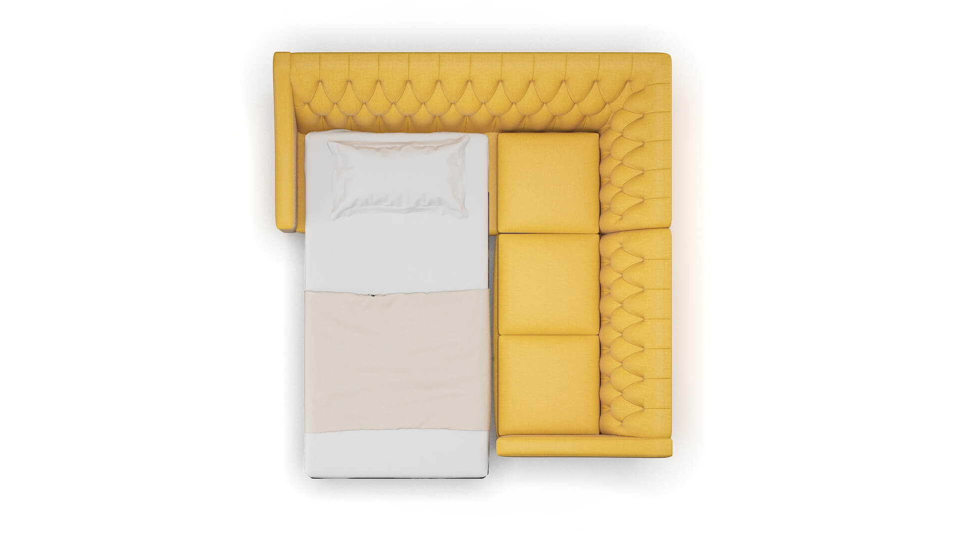 Seville Hepburn Chai_tea Sectional Sleeper Espresso legs 3