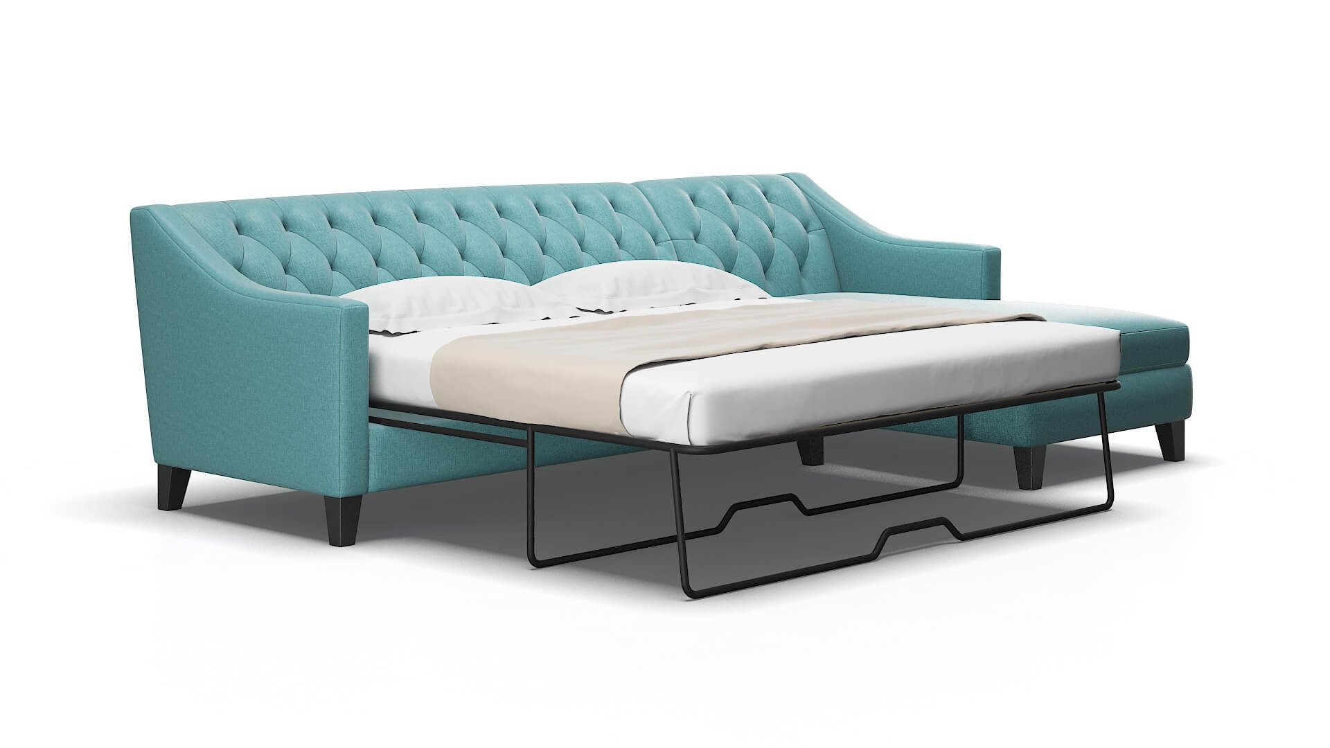 Seville Hepburn_hrp Emerald Panel Sleeper Espresso legs 2