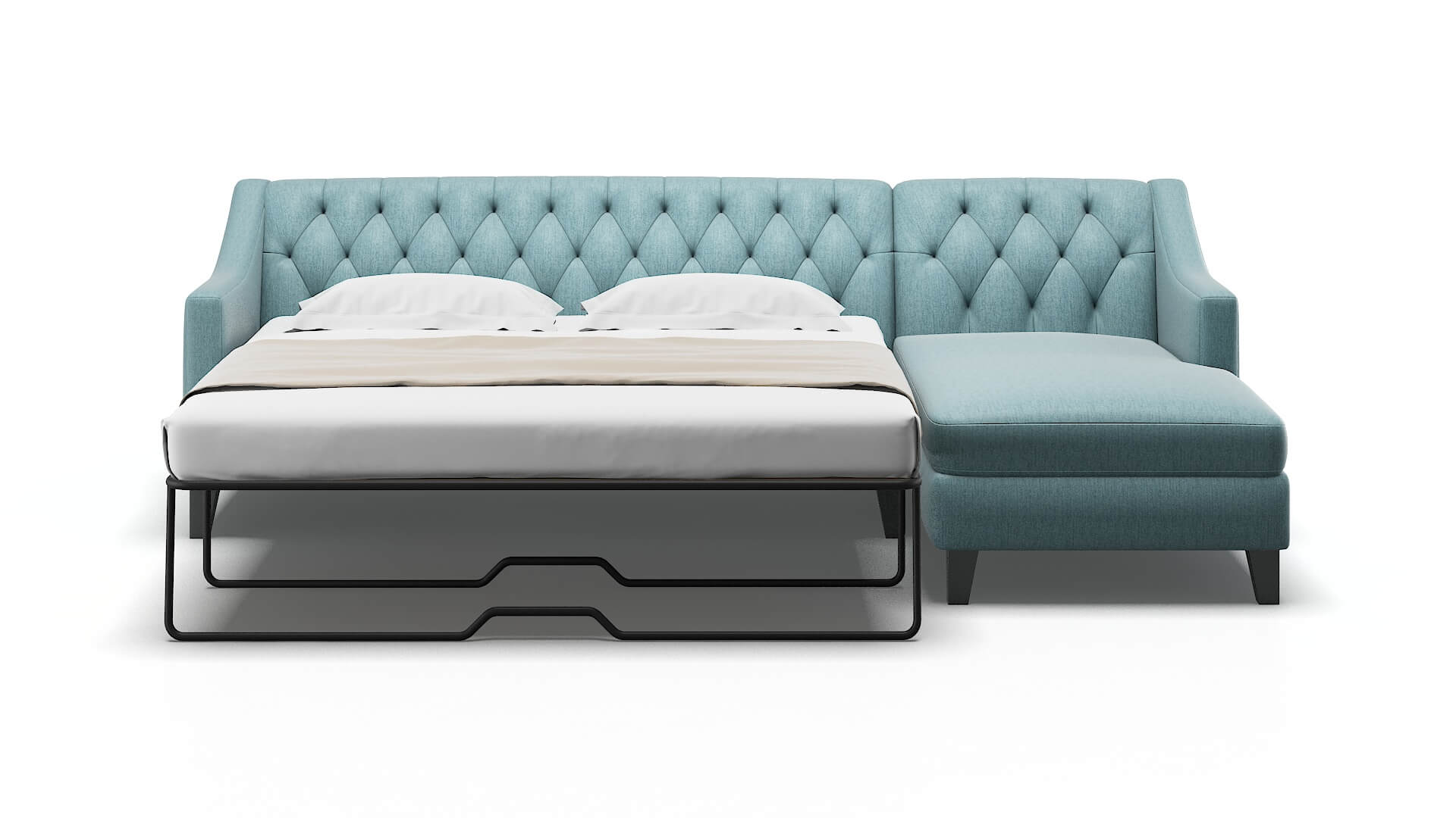 Seville Insight Peacock Panel Sleeper Espresso legs 1