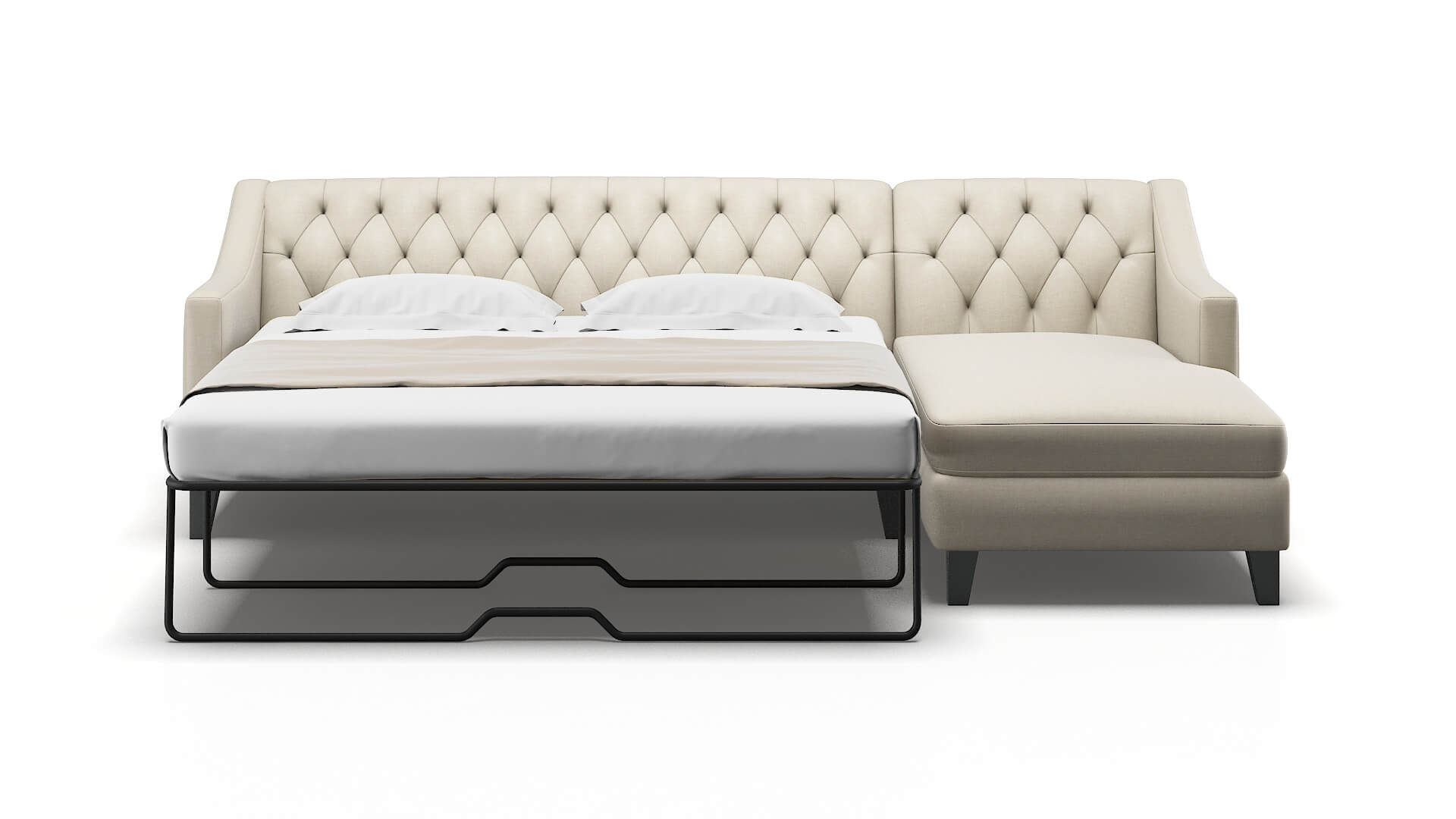 Seville Keylargo Almond Panel Sleeper Espresso legs 1