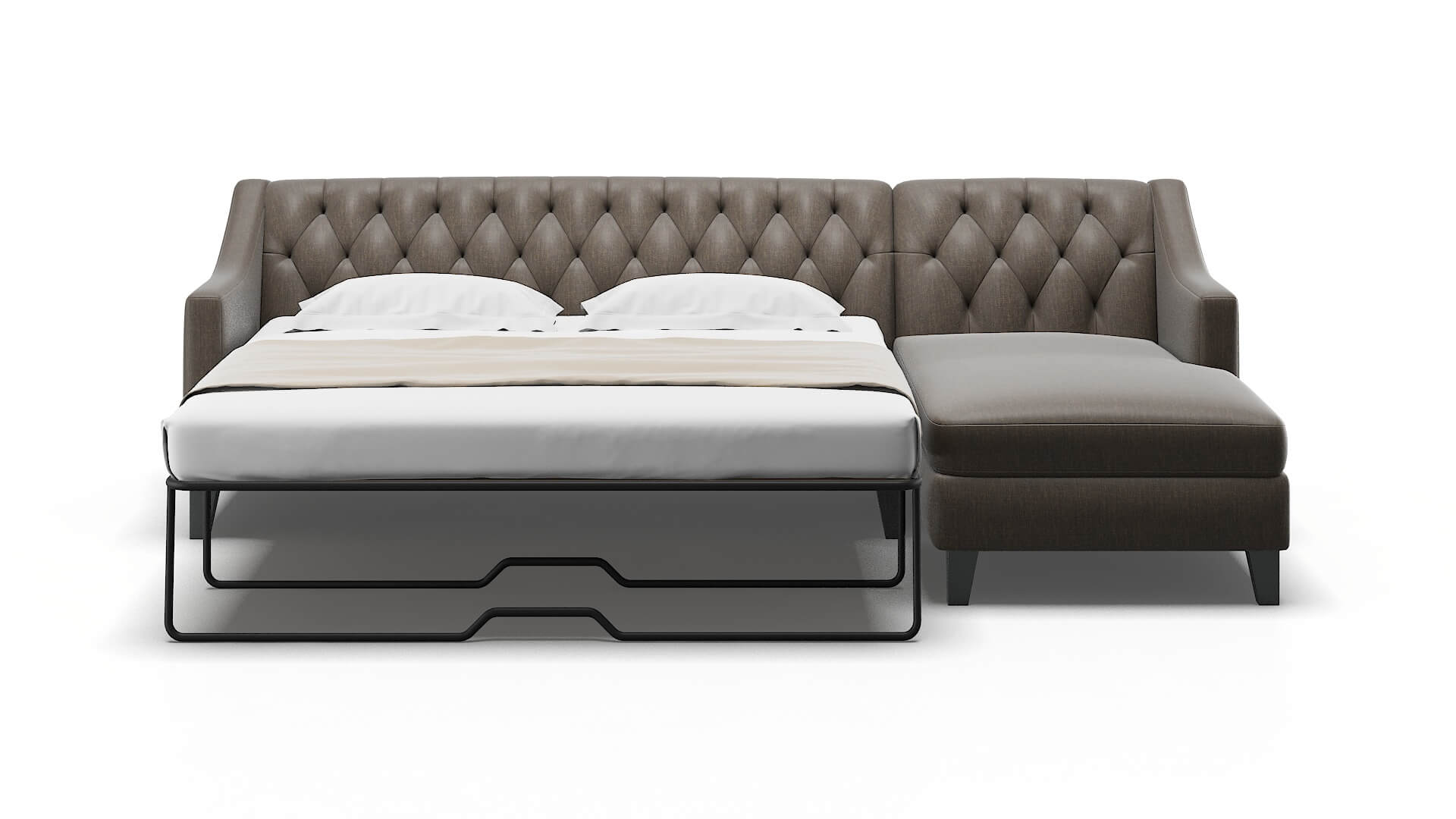 Seville Keylargo Bark Panel Sleeper Espresso legs 1