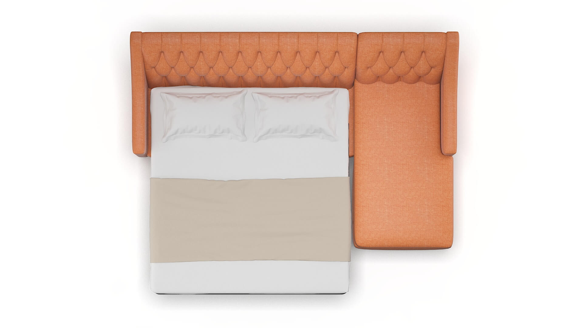 Seville Keylargo Terracotta Panel Sleeper Espresso legs 3